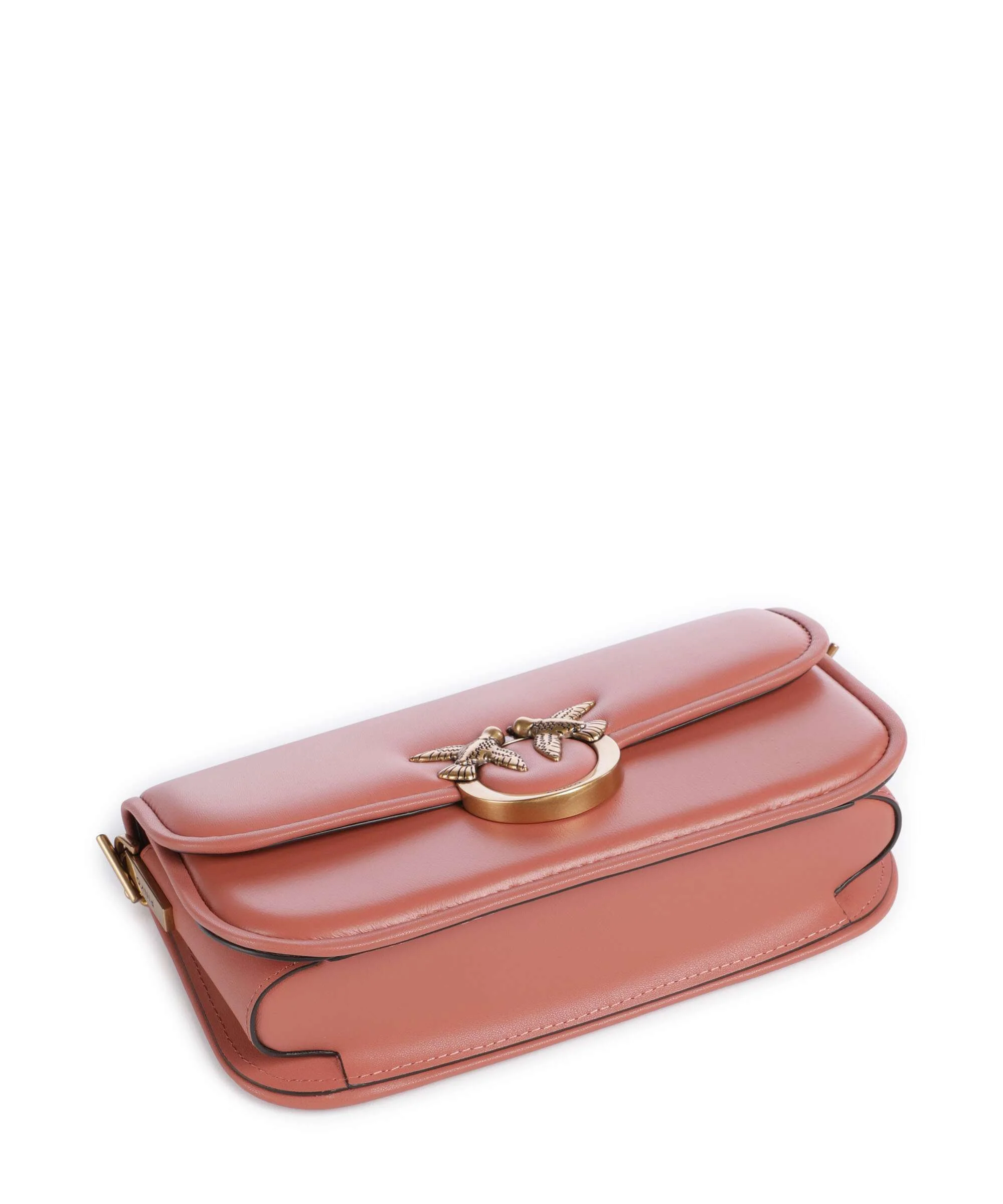 Pinko Love Box Horizontal Torba na ramię marrone aragona/antique gold - Image 6