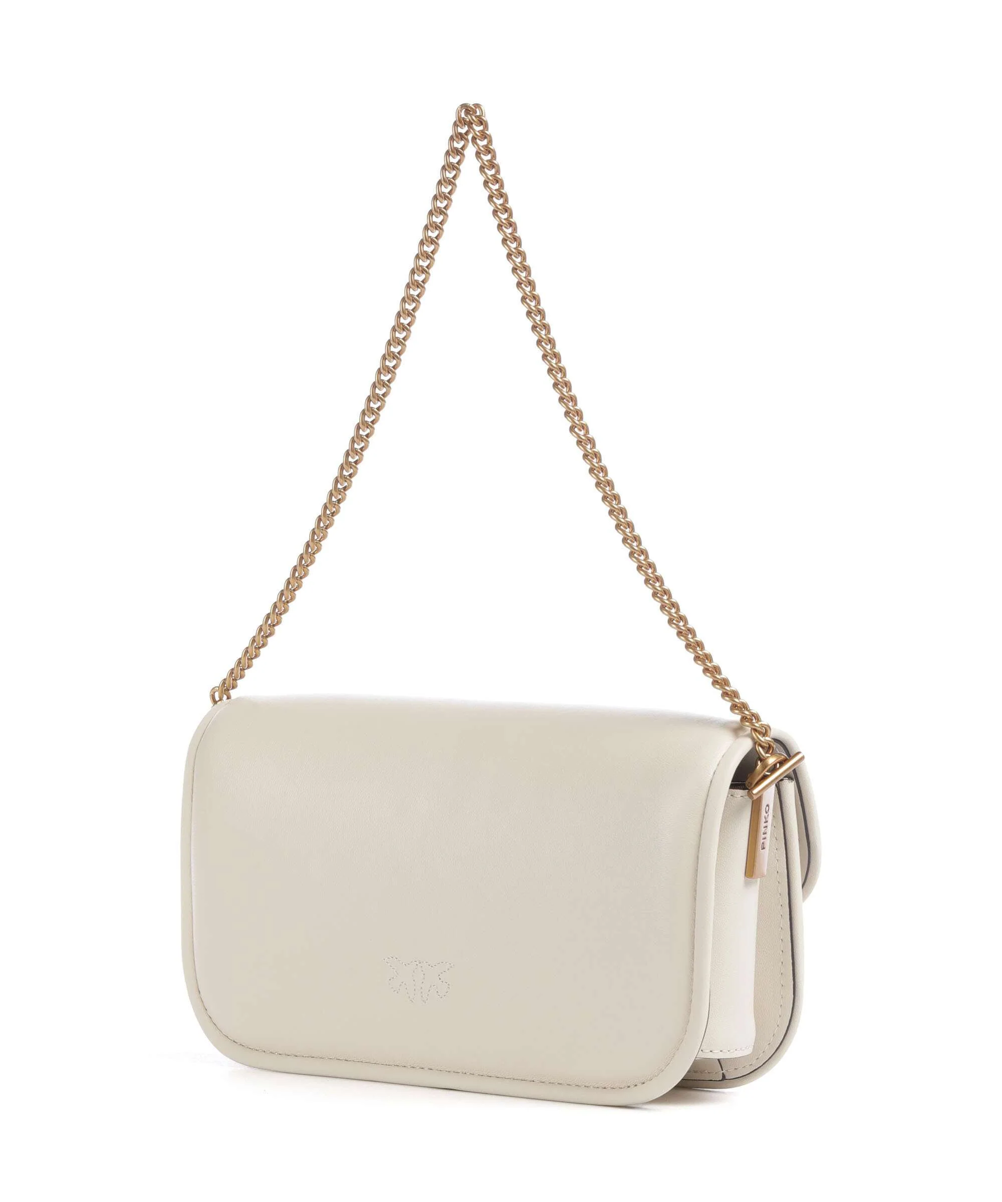 Pinko Love Box Horizontal Torba na ramię bianco seta/antique gold - Image 2
