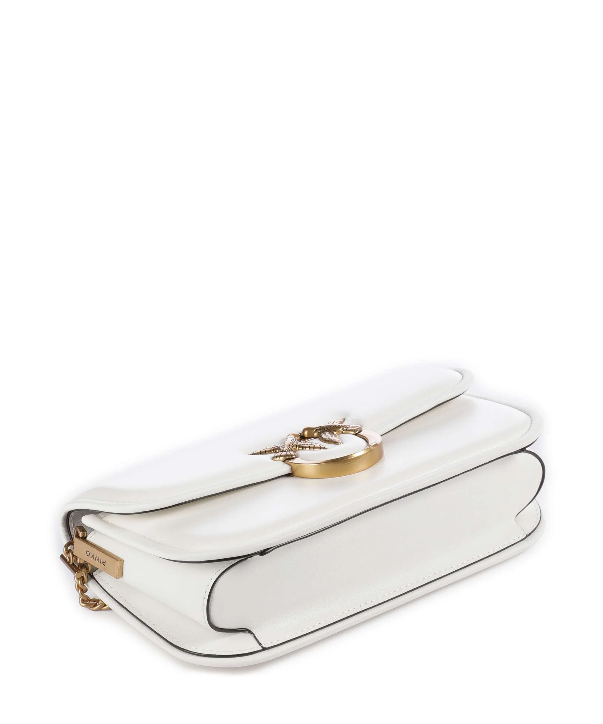 Pinko Love Box Horizontal Torba na ramię bianco nembo/antique gold - Image 6