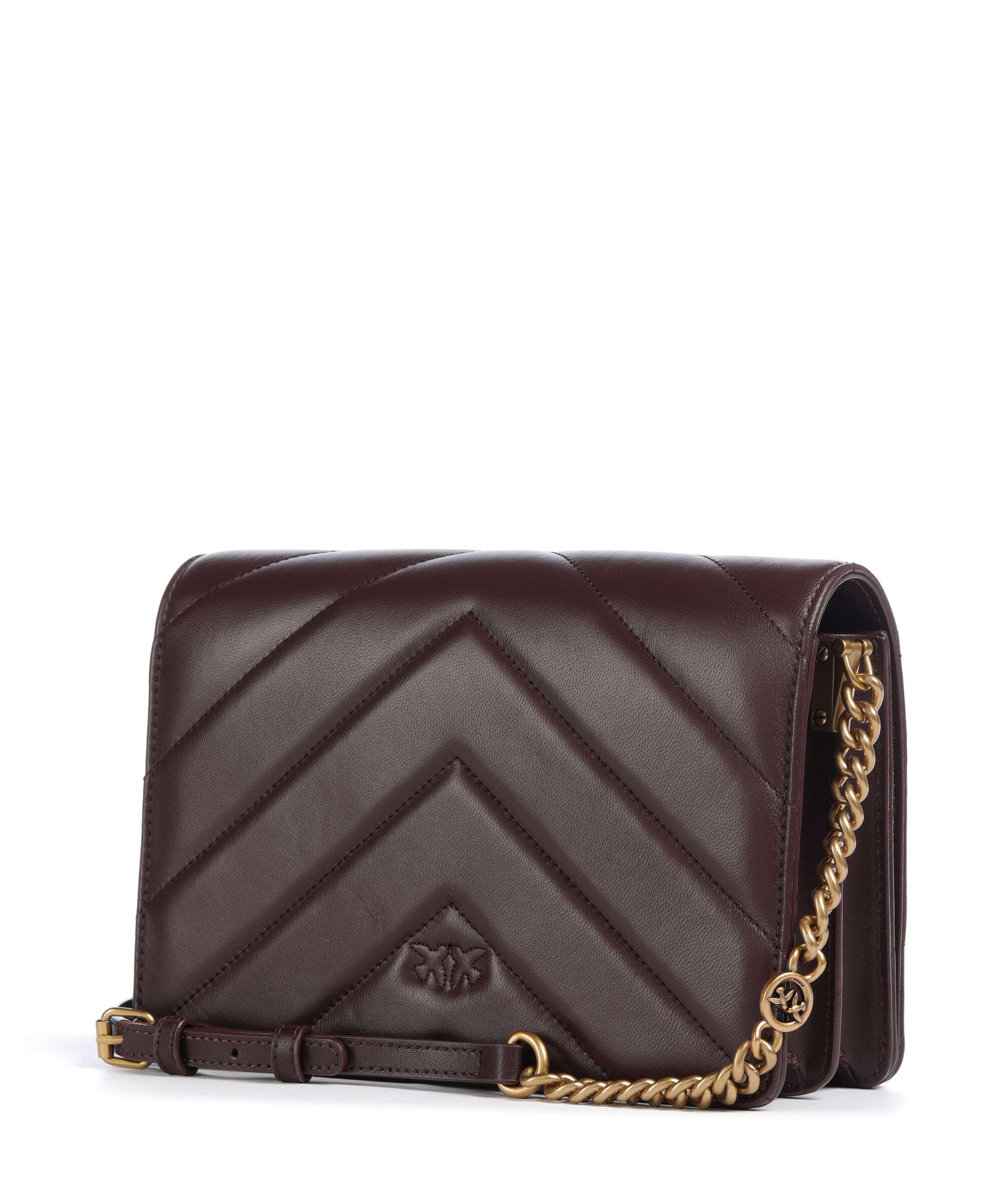 Pinko Love Click Classic Torba przez ramię uva di catawba/antique gold - Image 2
