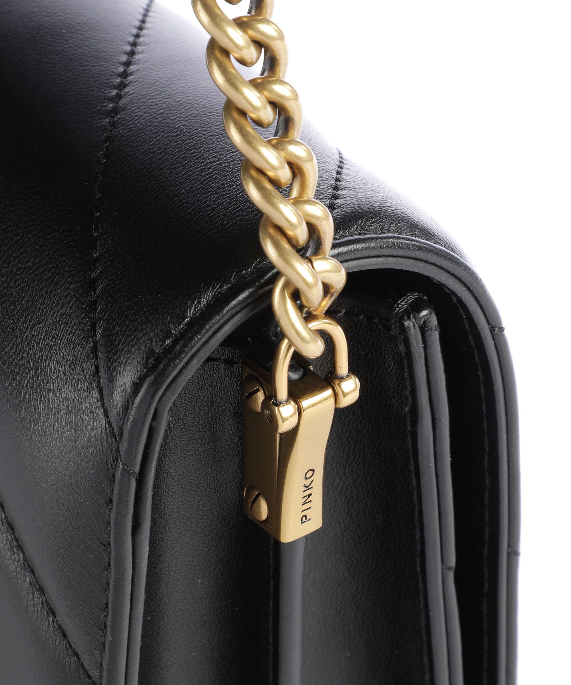 Pinko Love Click Classic Torba przez ramię nero/antique gold - Image 4