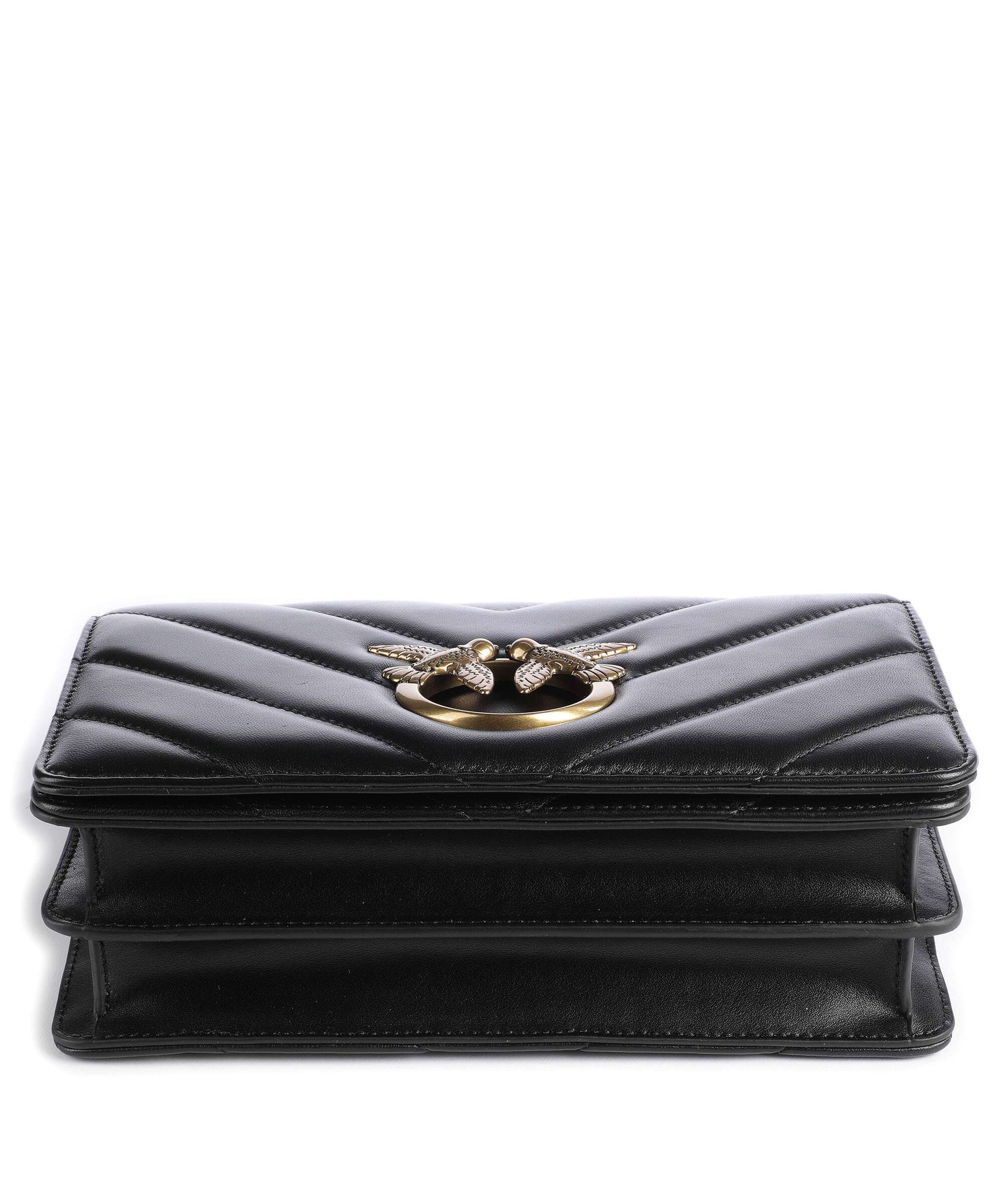 Pinko Love Click Classic Torba przez ramię nero/antique gold - Image 5