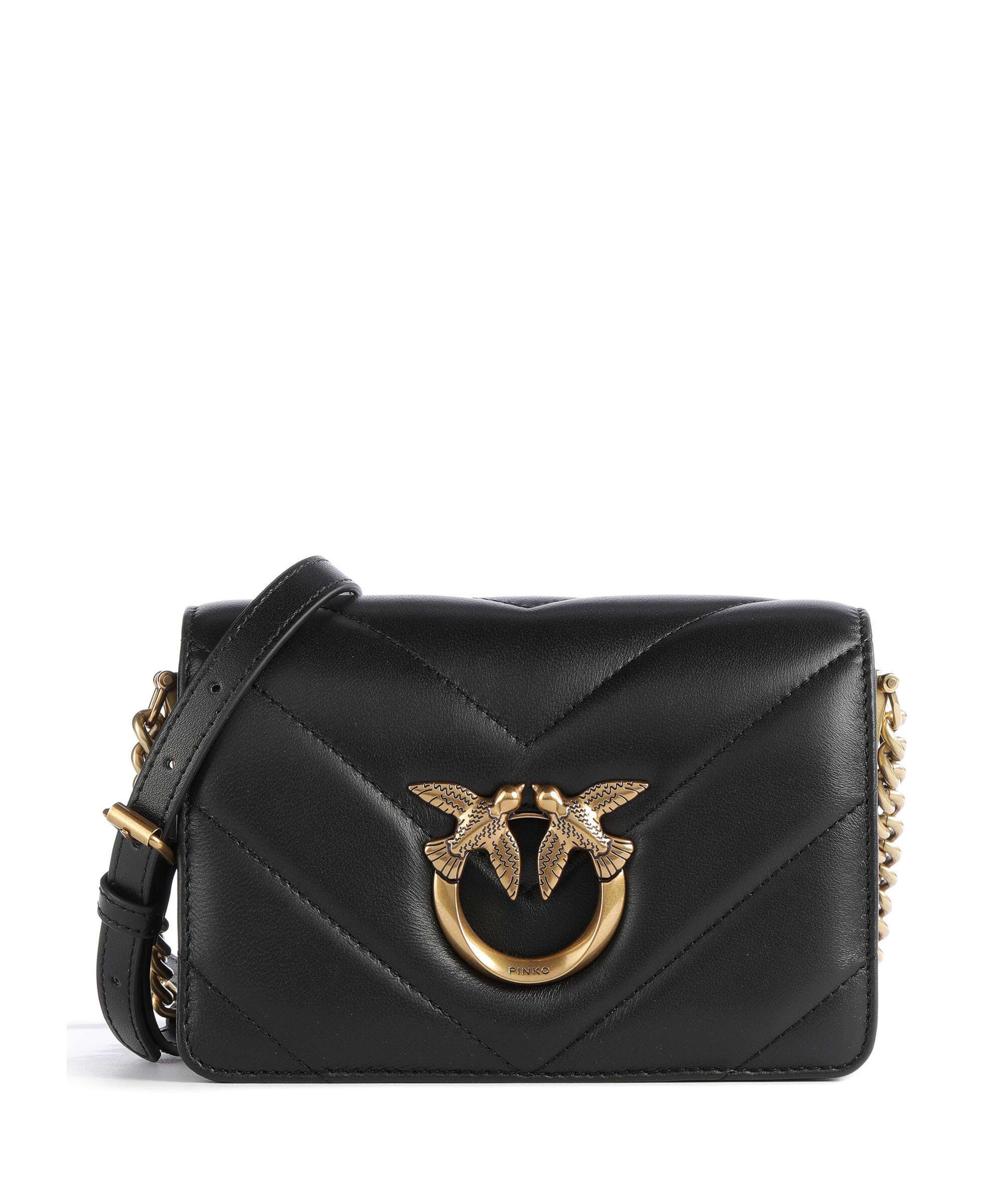 Pinko Love Click Mini Torba przez ramię nero/antique gold