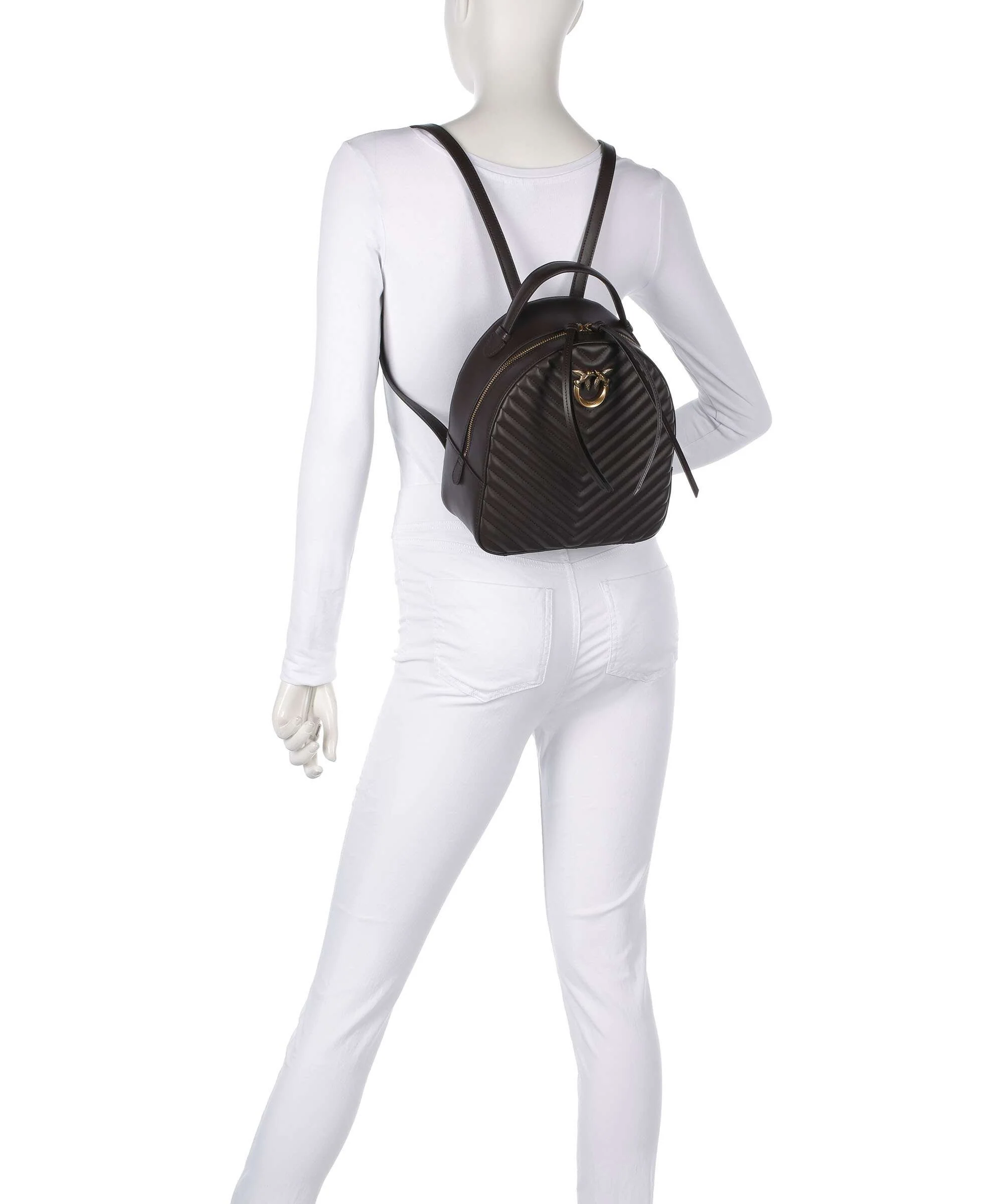 Pinko Love Click Plecak moro/antique gold - Image 3