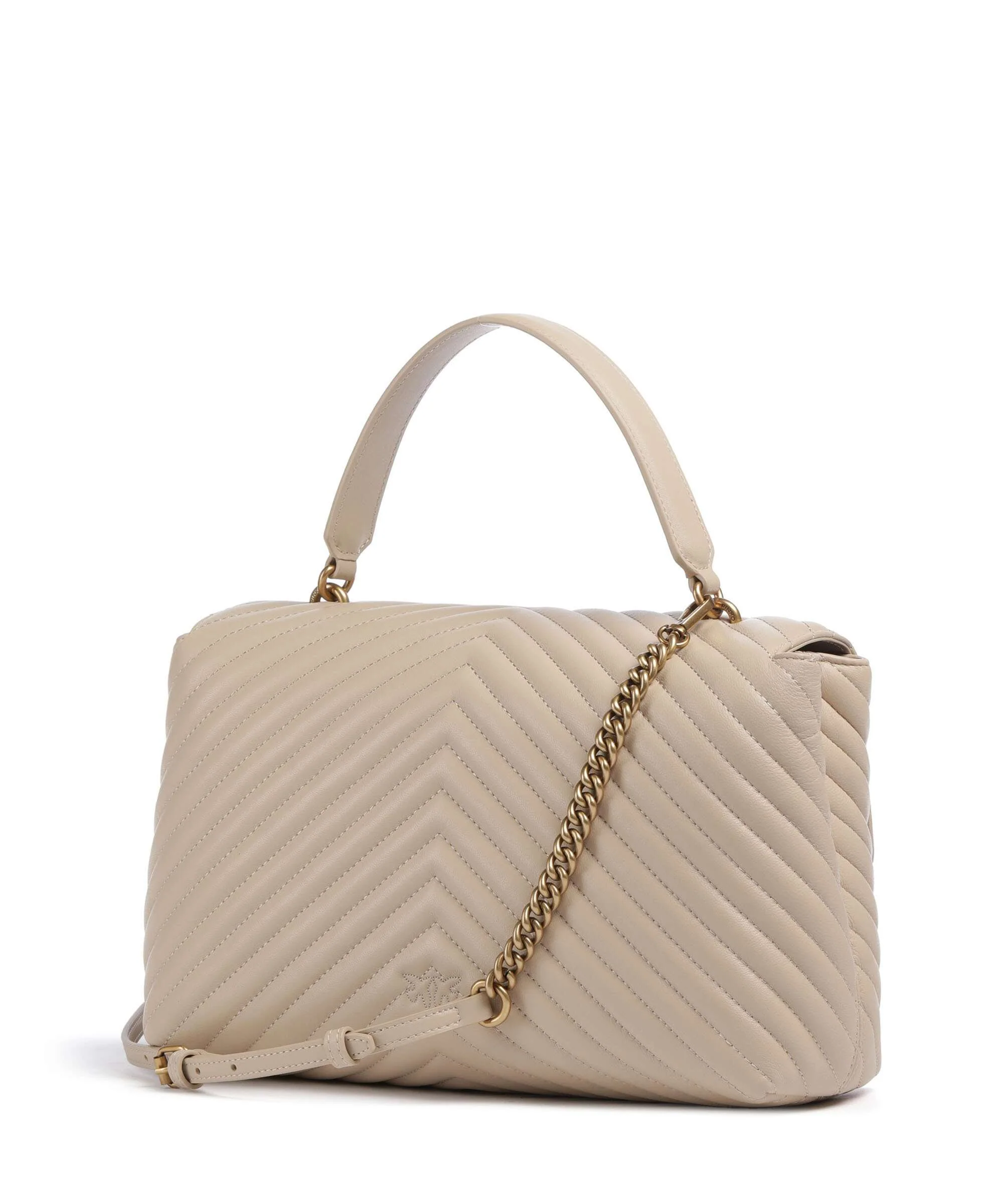 Pinko Love Lady Puff Big Torebka beige/grigio fumo/antique gold - Image 2