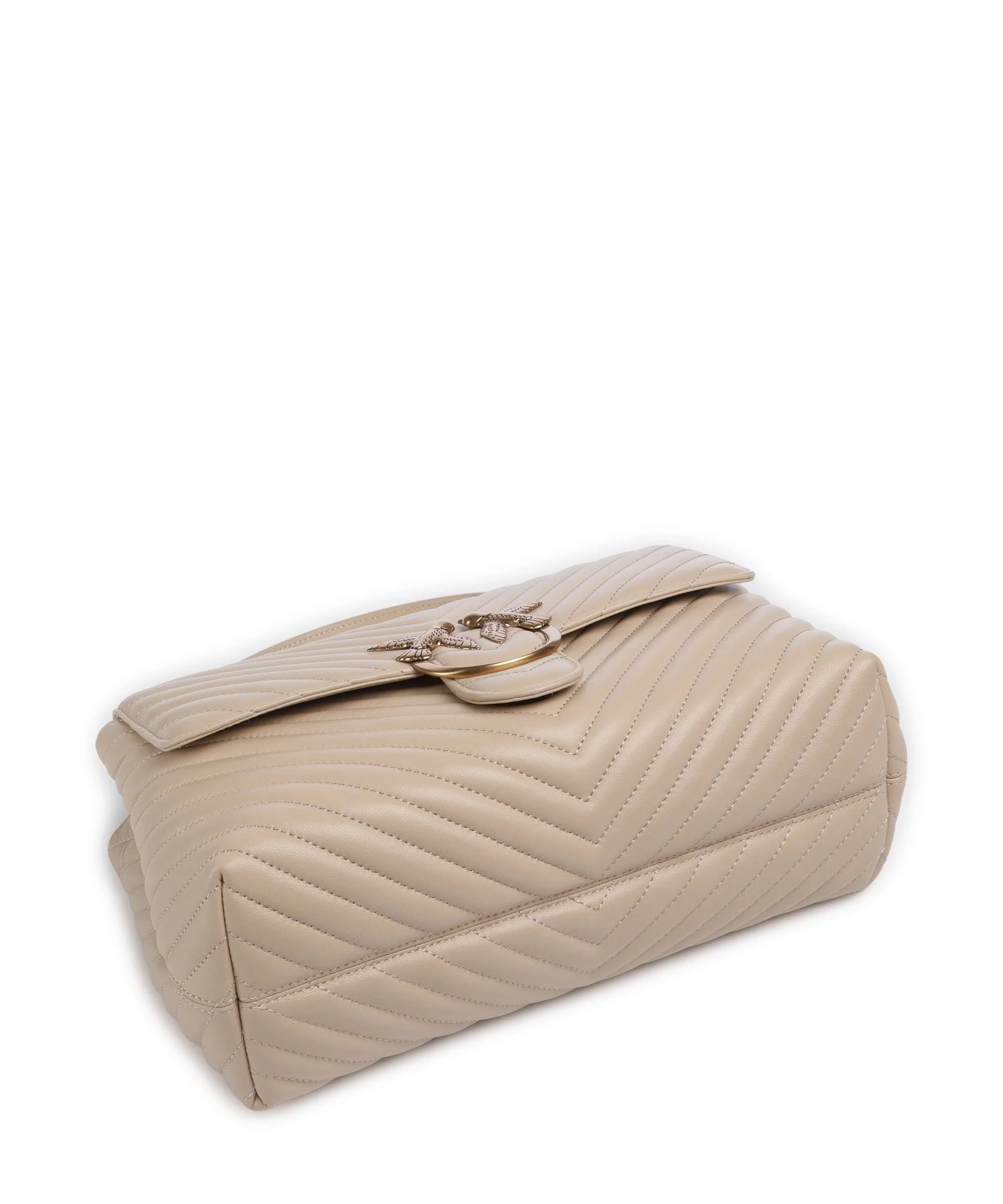 Pinko Love Lady Puff Big Torebka beige/grigio fumo/antique gold - Image 5