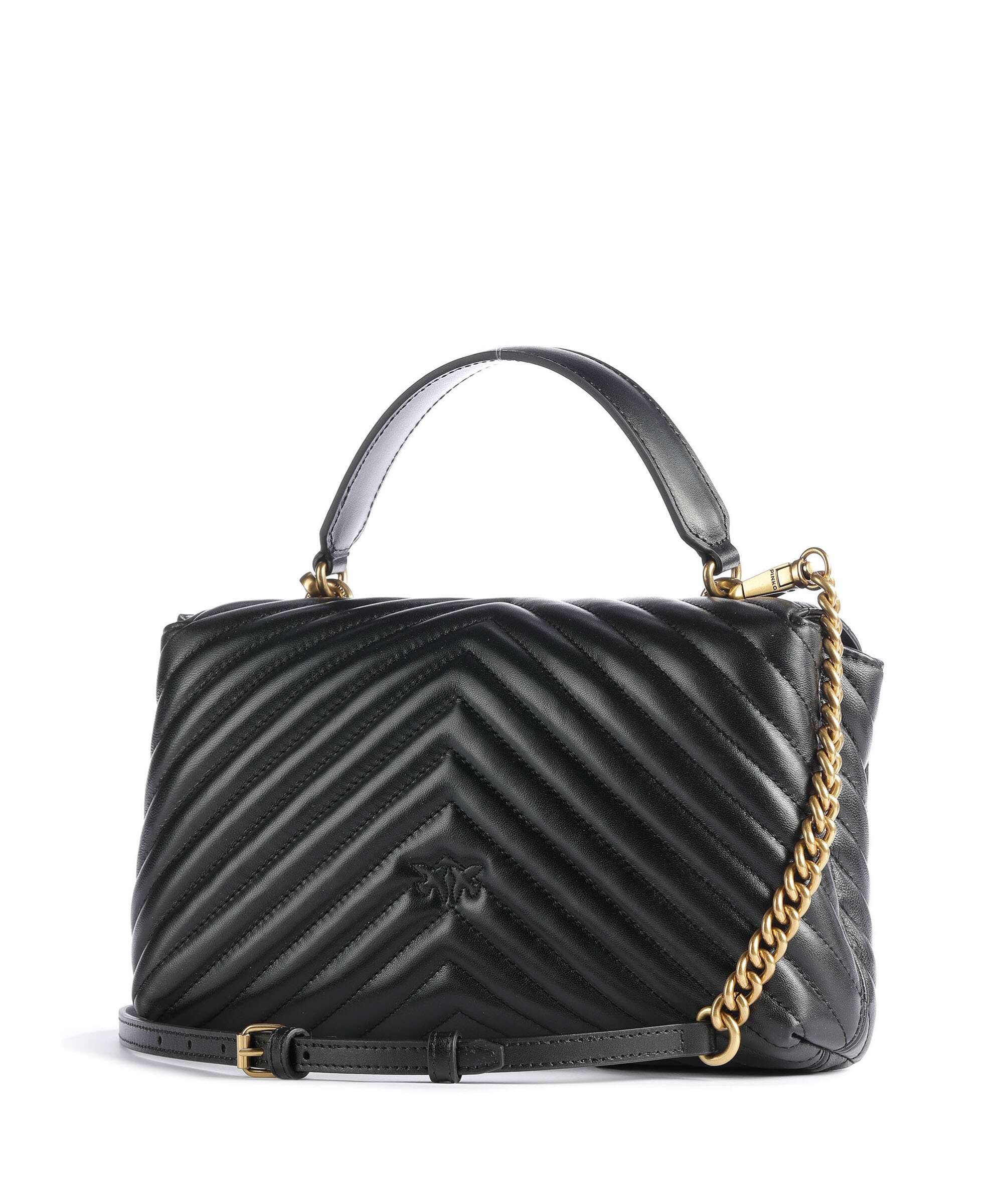 Pinko Love Lady Puff Classic Torebka nero/antique gold - Image 2