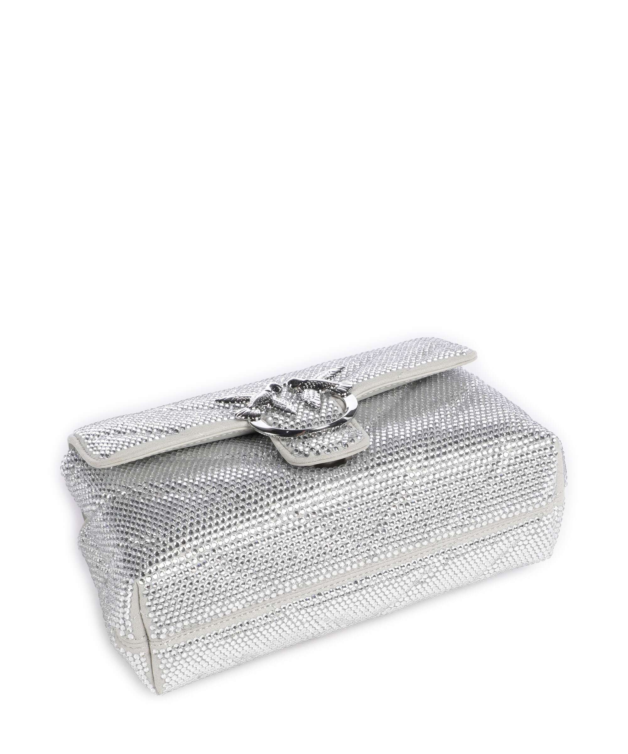 Pinko Love Lady Puff Mini Torba przez ramię argento/nickel lucido - Image 5