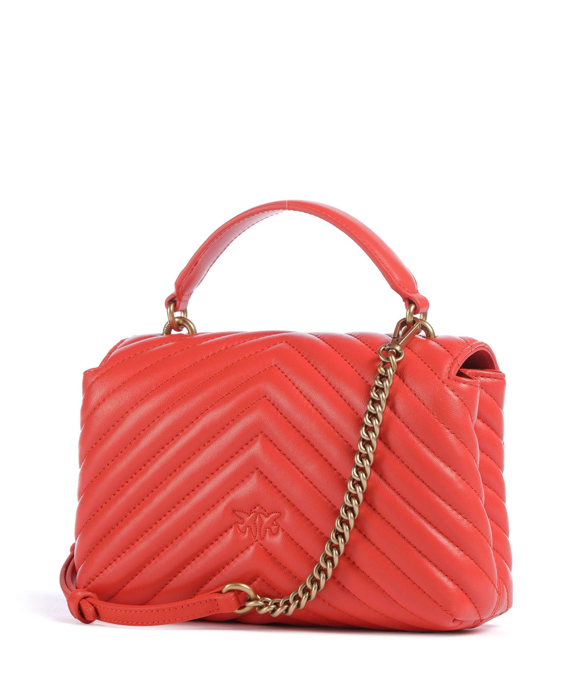 Pinko Love Lady Puff Mini Torebka rosso mandarino/antique gold - Image 2