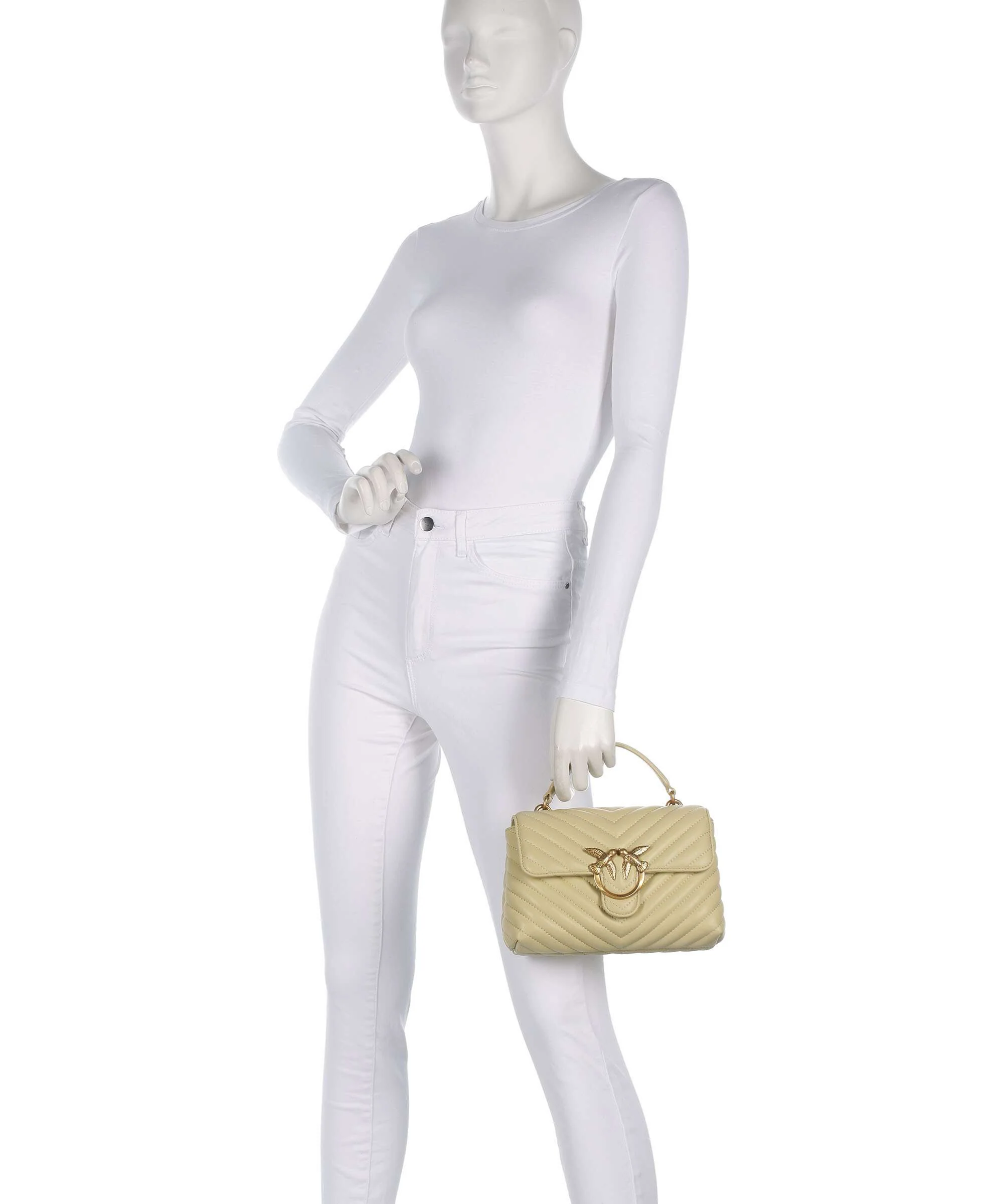 Pinko Love Lady Puff Mini Torebka giallo vaniglia/antique gold - Image 3