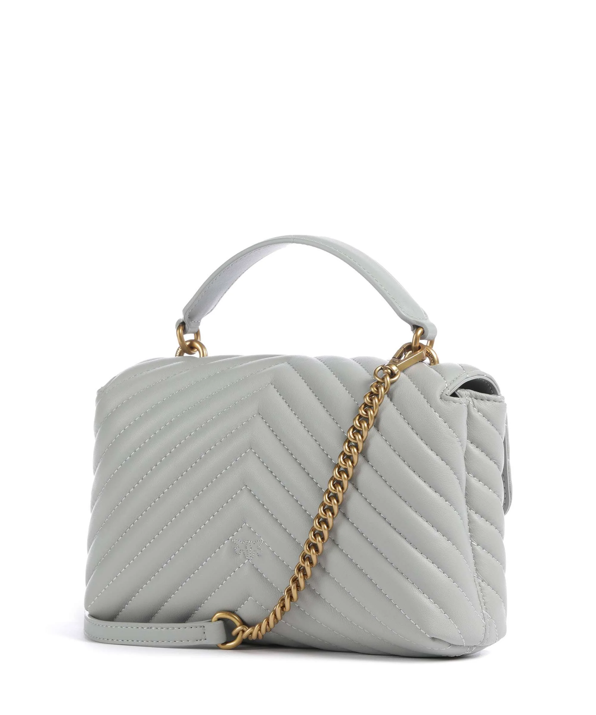 Pinko Love Lady Puff Mini Torebka grigio perla/antique gold - Image 2