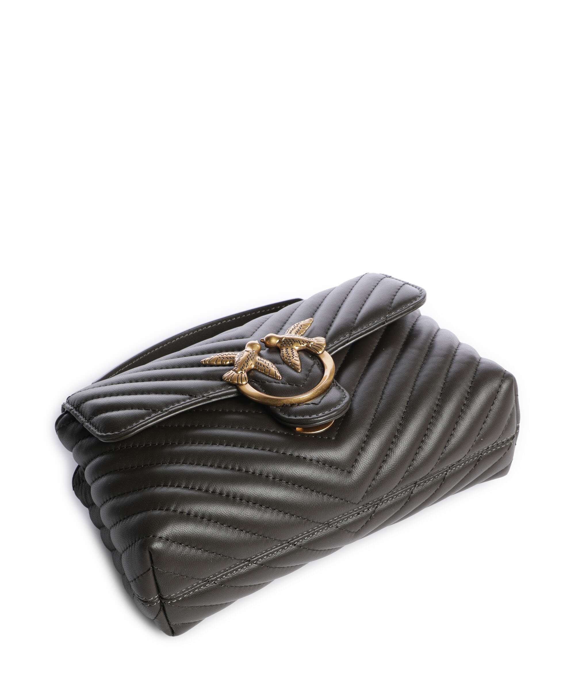 Pinko Love Lady Puff Mini Torebka verde fango/antique gold - Image 5