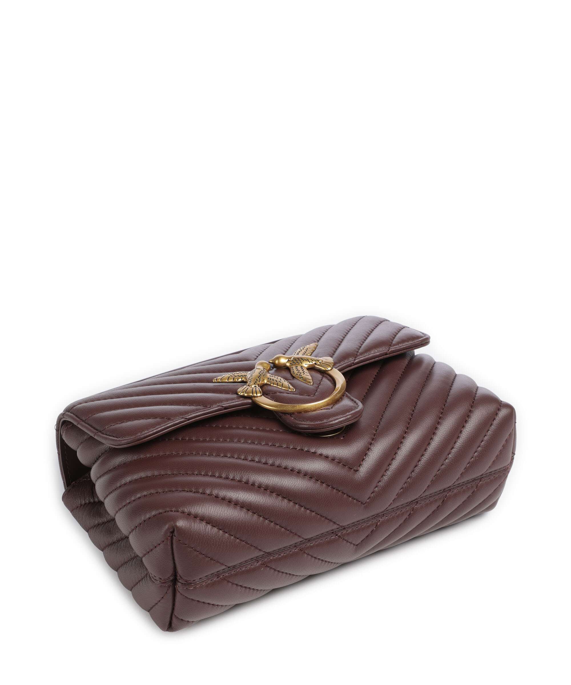 Pinko Love Lady Puff Mini Torebka cioccolato amaro/antique gold - Image 5