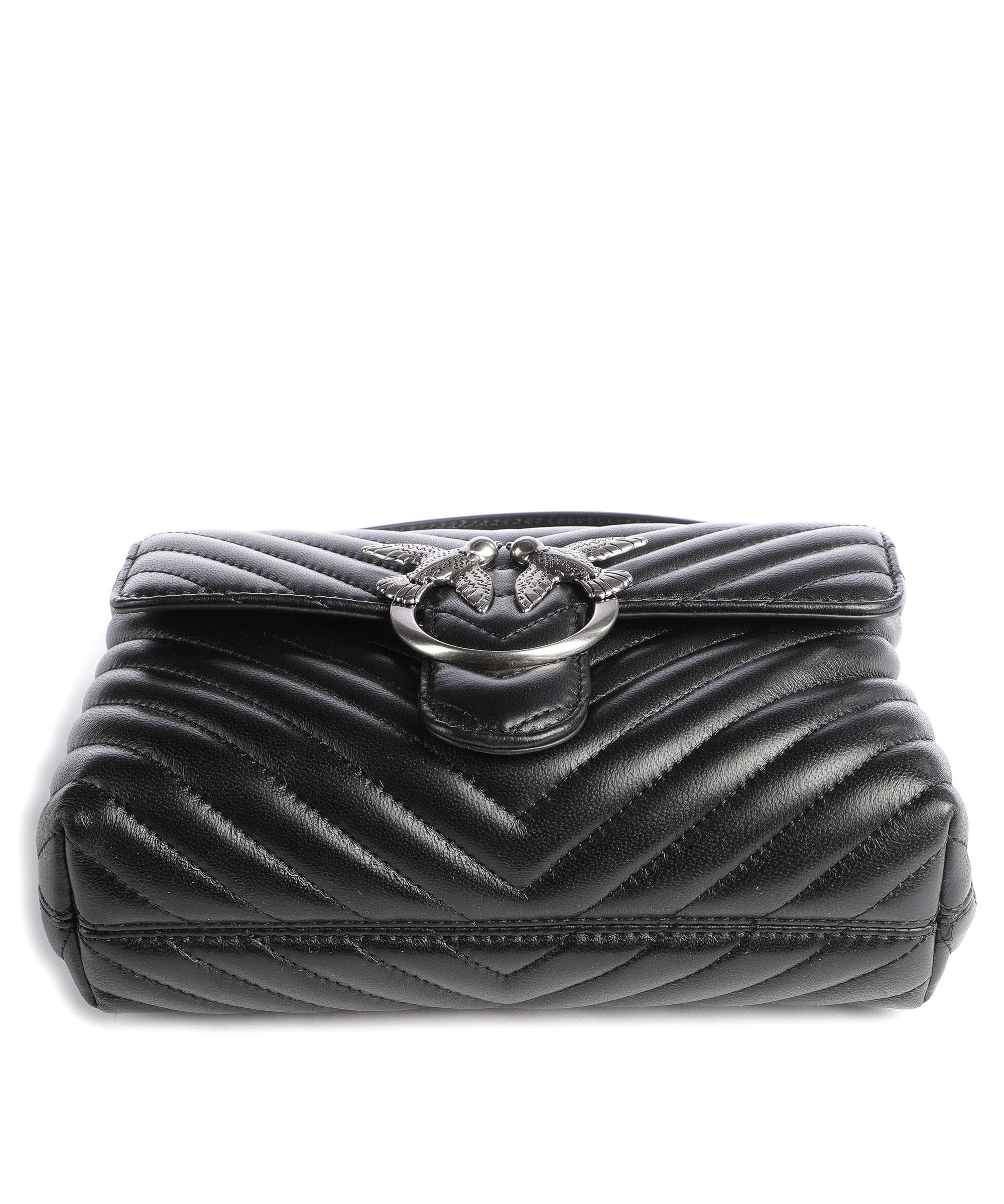 Pinko Love Lady Puff Mini Torebka nero/old silver - Image 5