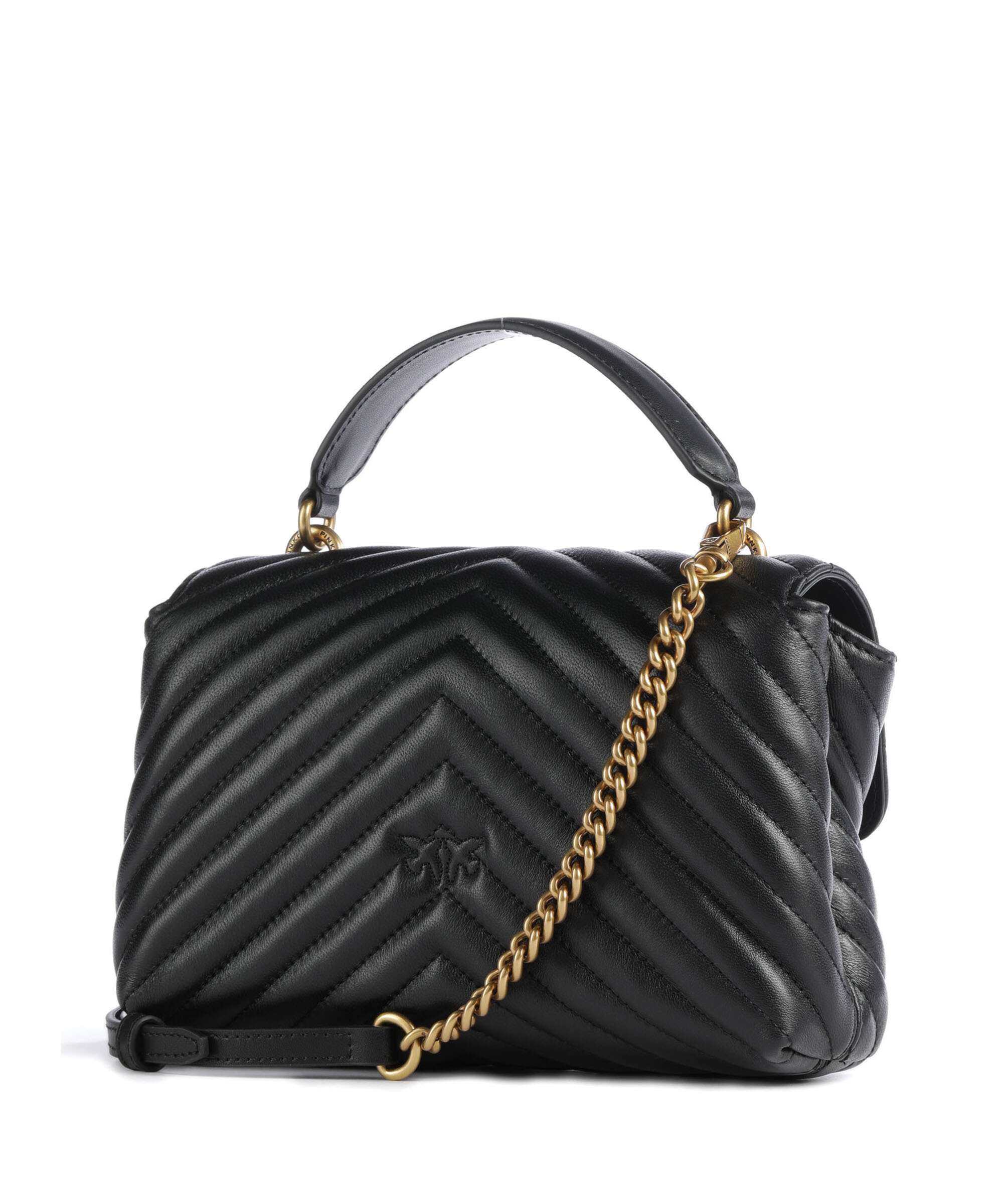 Pinko Love Lady Puff Mini Torebka nero/antique gold - Image 2