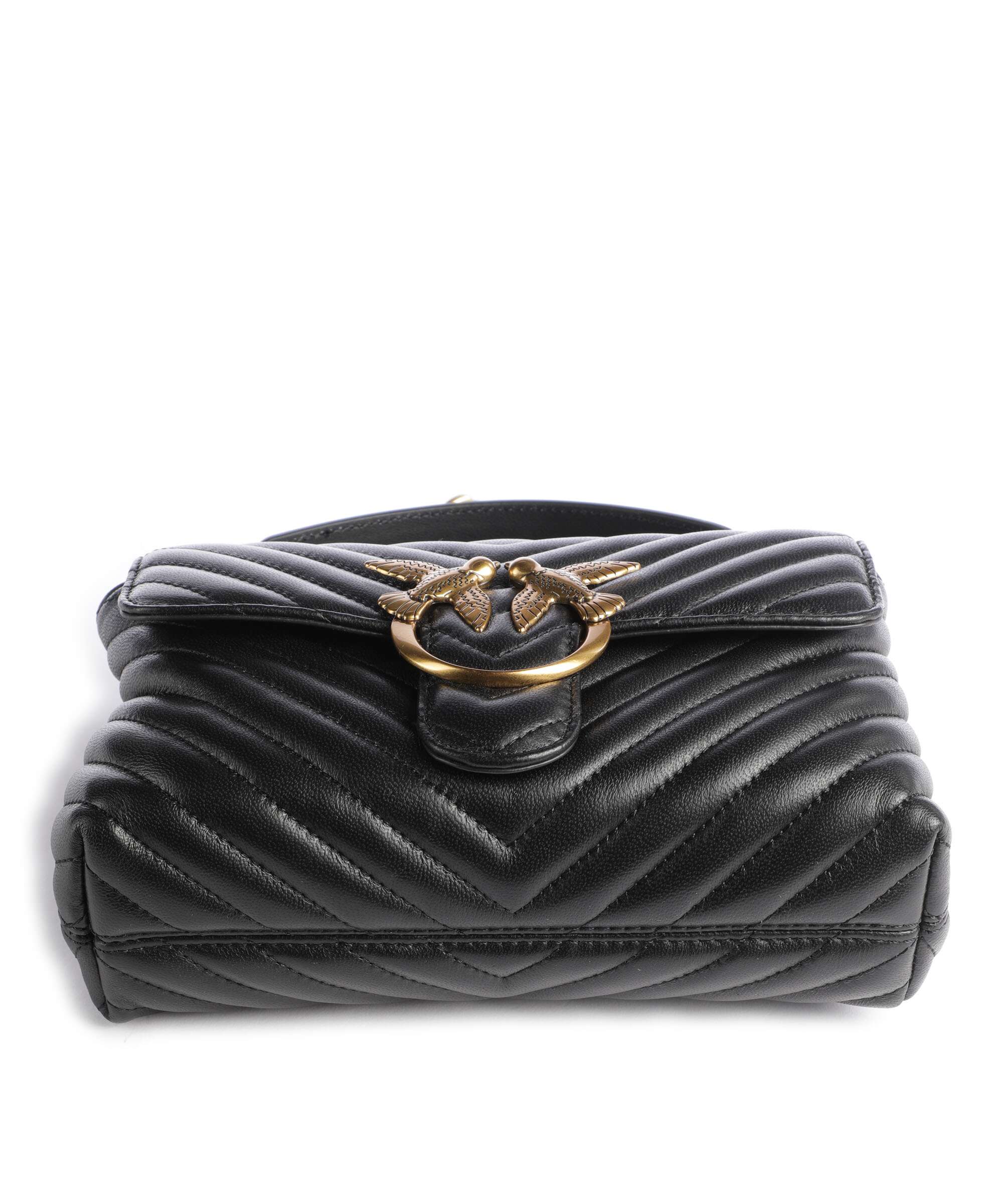 Pinko Love Lady Puff Mini Torebka nero/antique gold - Image 5