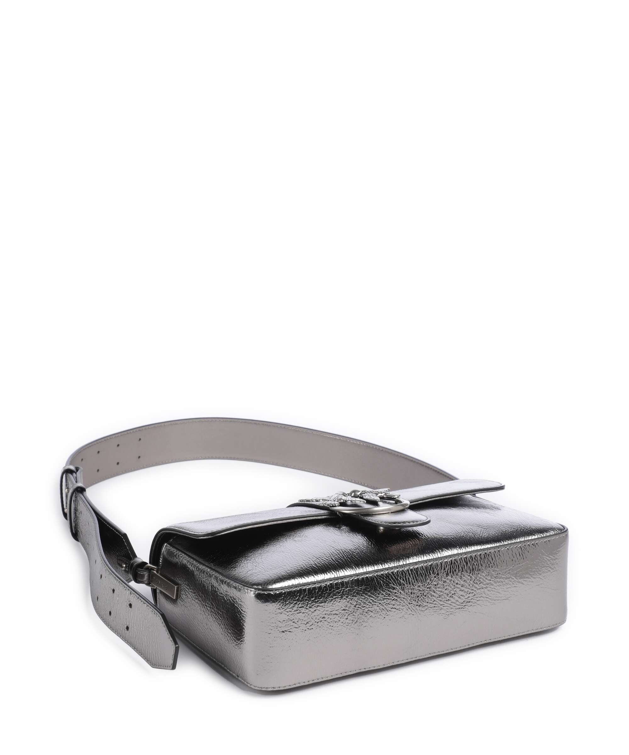 Pinko Love One Classic Slouchy Torba na ramię antracite/old silver - Image 4
