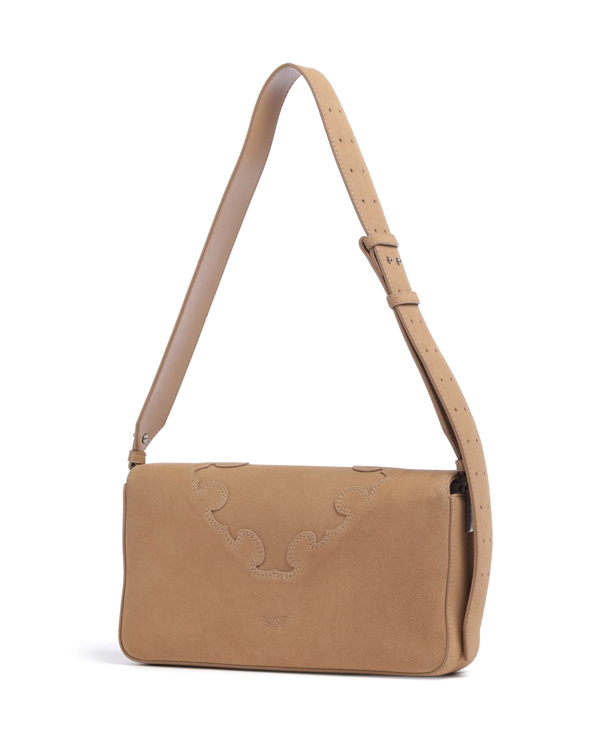 Pinko Love One Classic Slouchy Torba na ramię beige/scoiattolo/old silver - Image 2