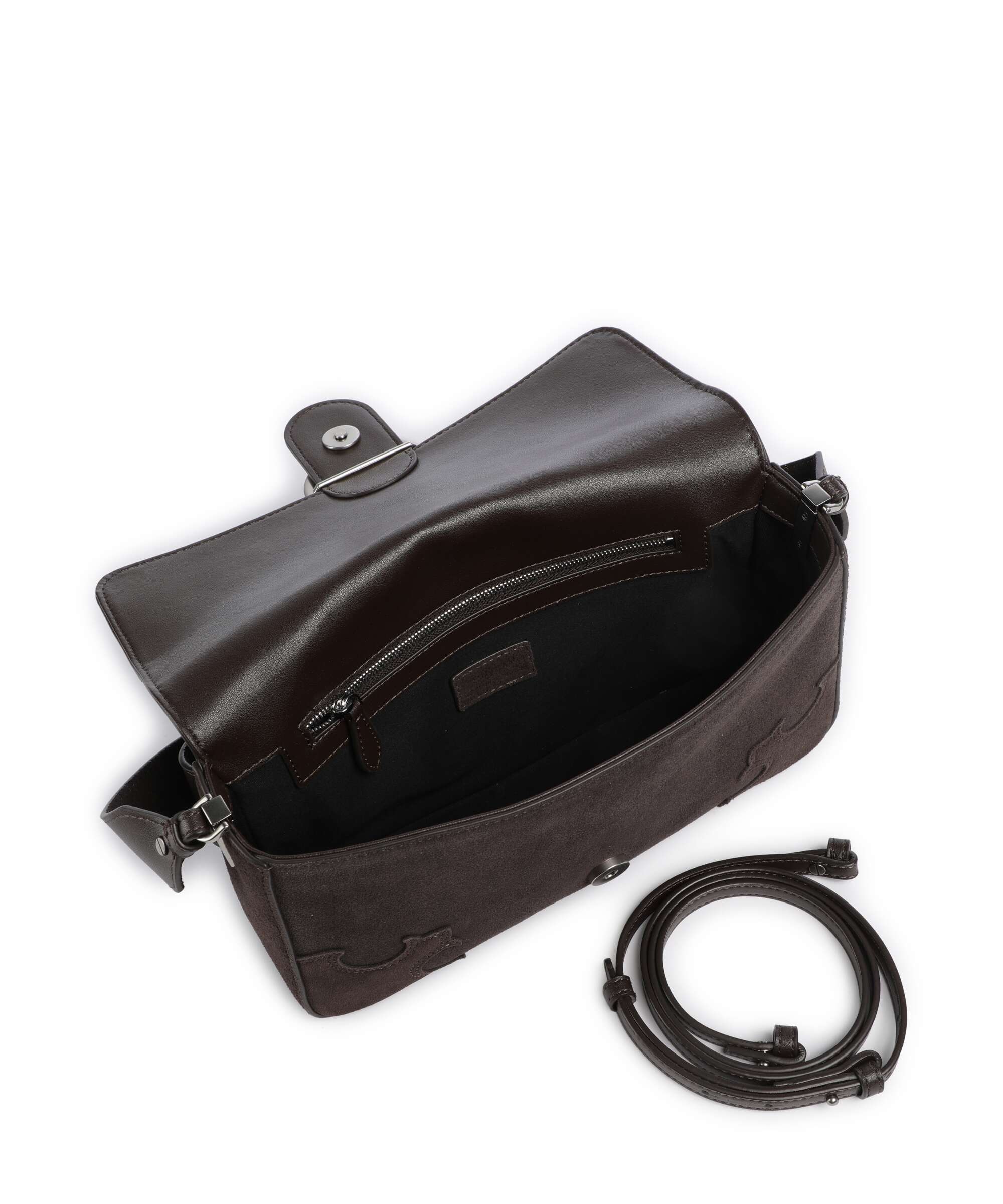 Pinko Love One Classic Slouchy Torba na ramię marrone/chicco di caffe/old silver - Image 5