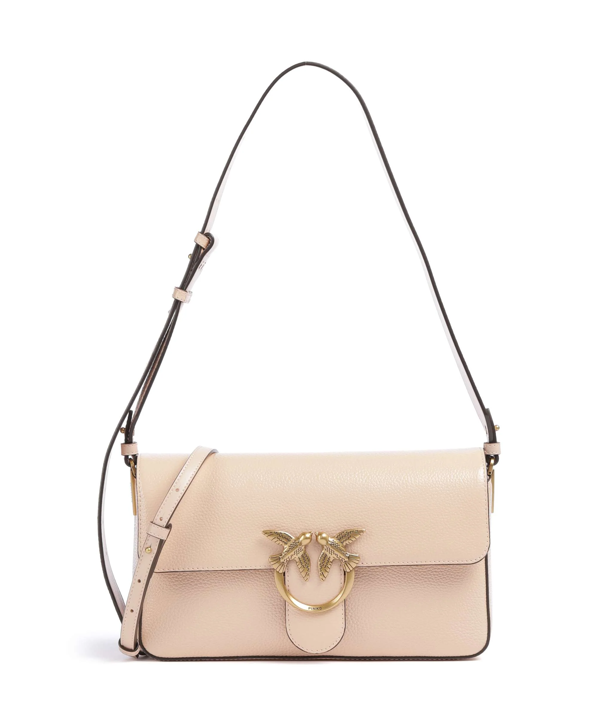 Pinko Love One Classic Slouchy Torba na ramię light pink/antique gold