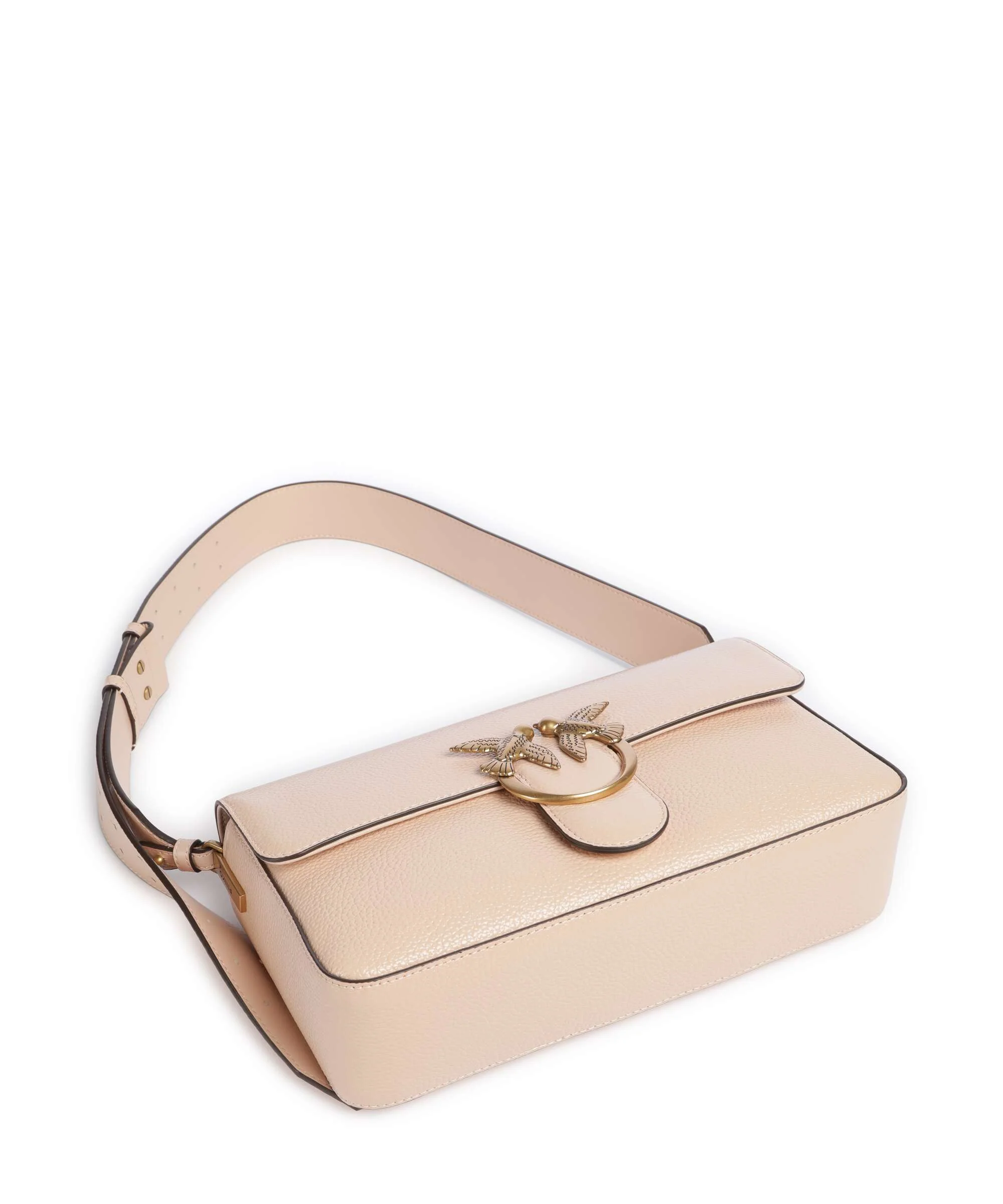 Pinko Love One Classic Slouchy Torba na ramię light pink/antique gold - Image 5