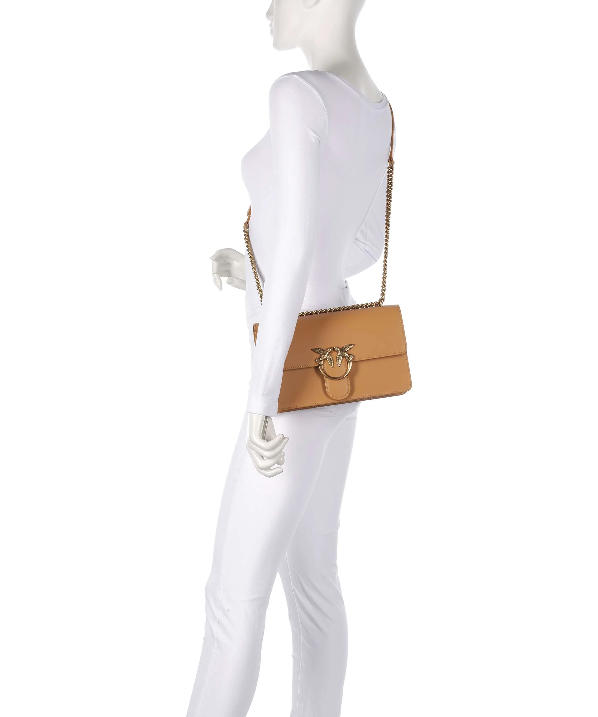Pinko Love One Classic Torba na ramię torrone/antique gold - Image 3