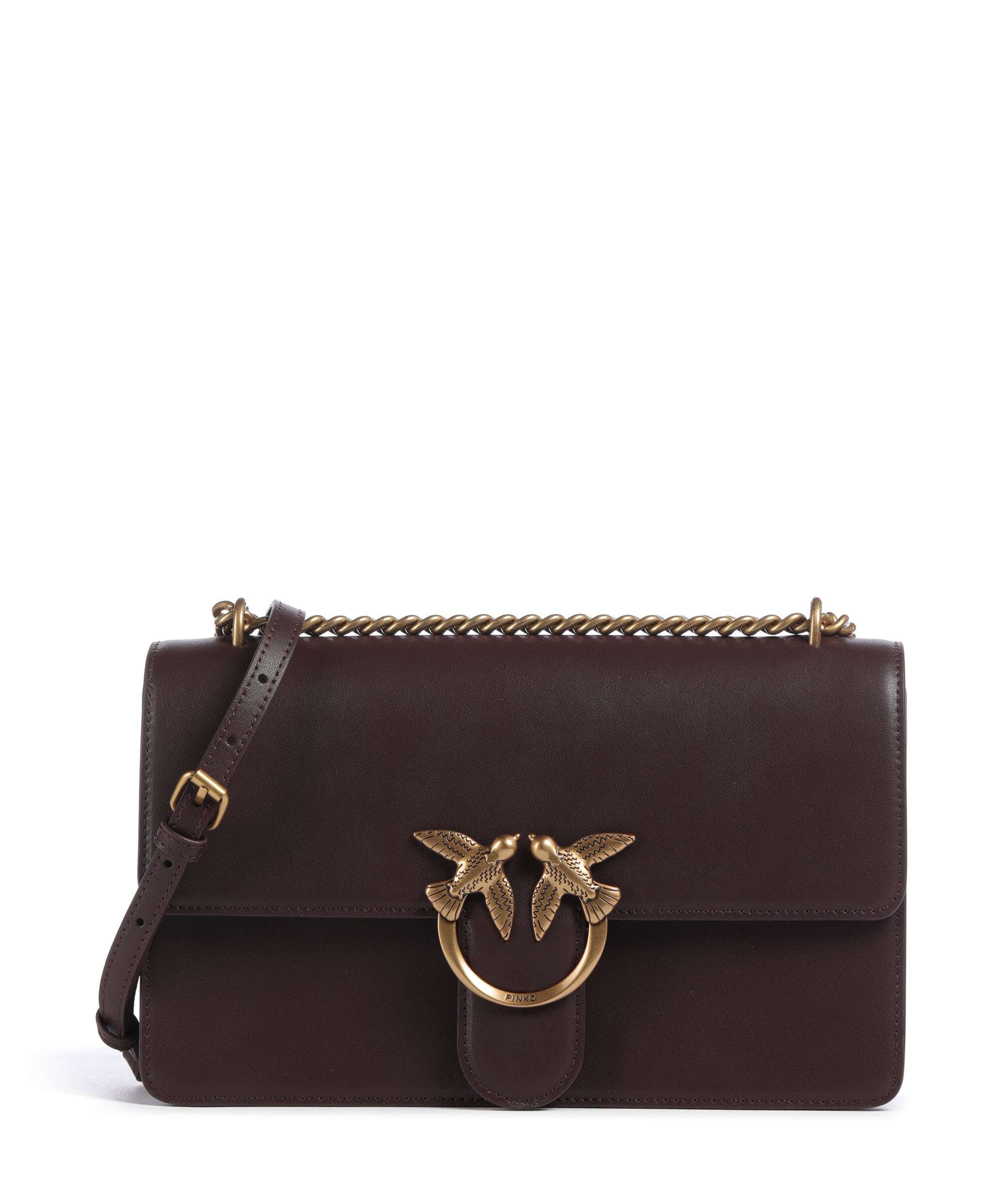 Pinko Love One Classic Torba na ramię uva di catawba/antique gold