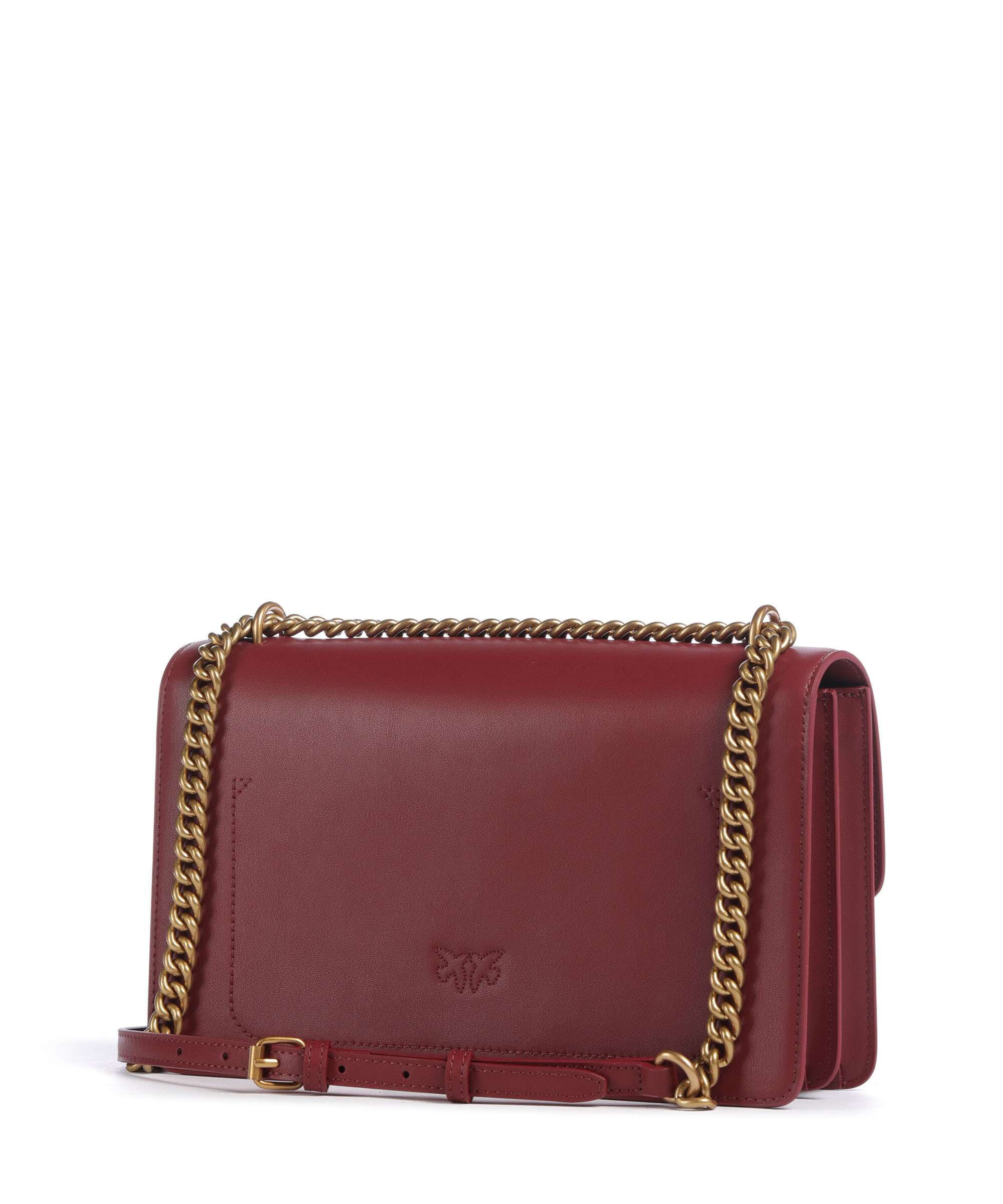 Pinko Love One Classic Torba na ramię bordeaux merlot/antique gold - Image 2