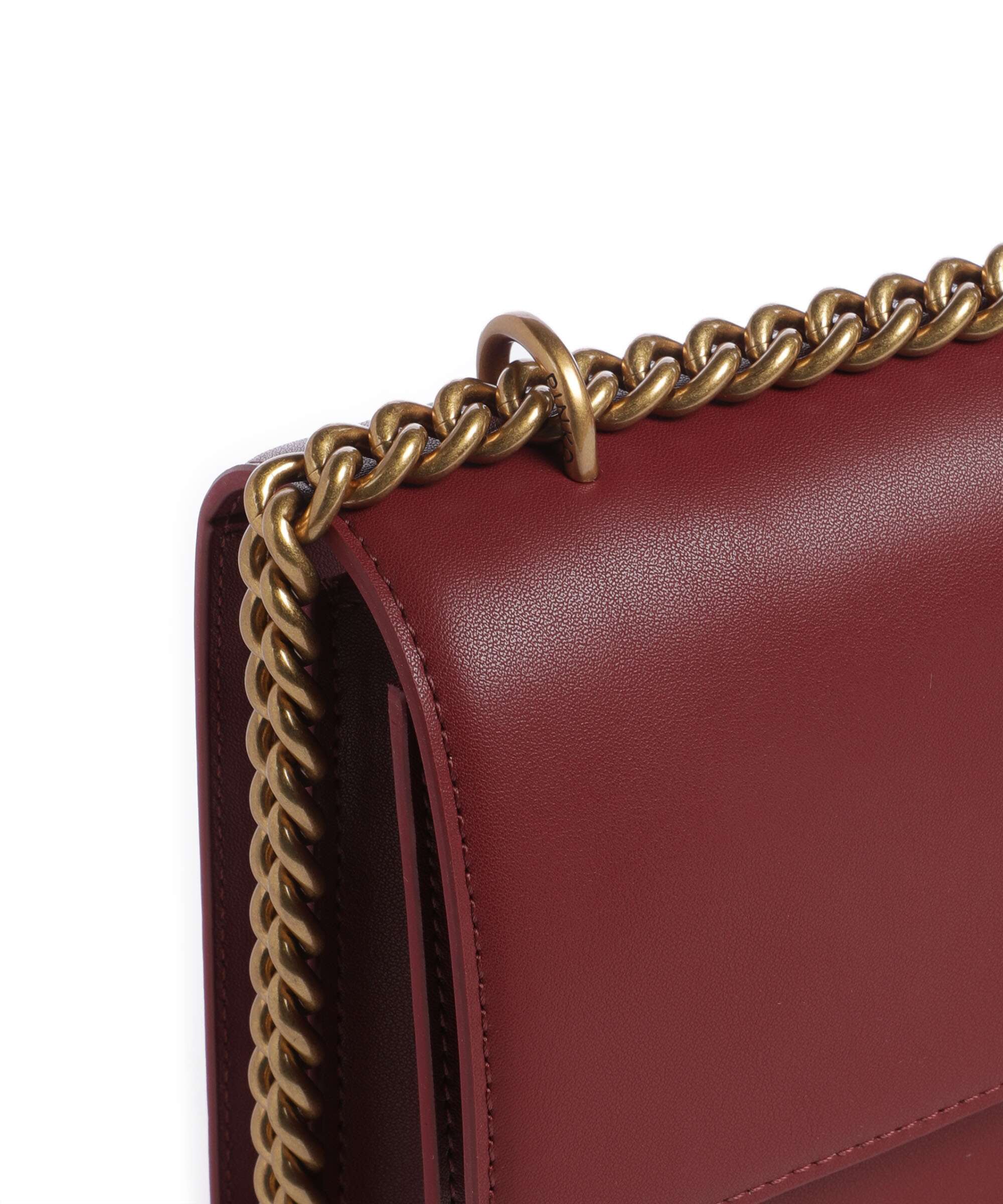 Pinko Love One Classic Torba na ramię bordeaux merlot/antique gold - Image 5