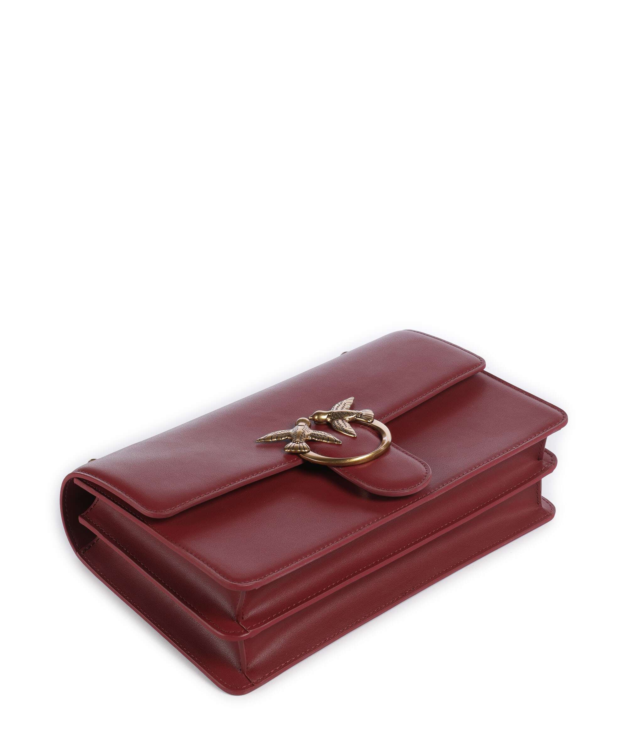 Pinko Love One Classic Torba na ramię bordeaux merlot/antique gold - Image 6