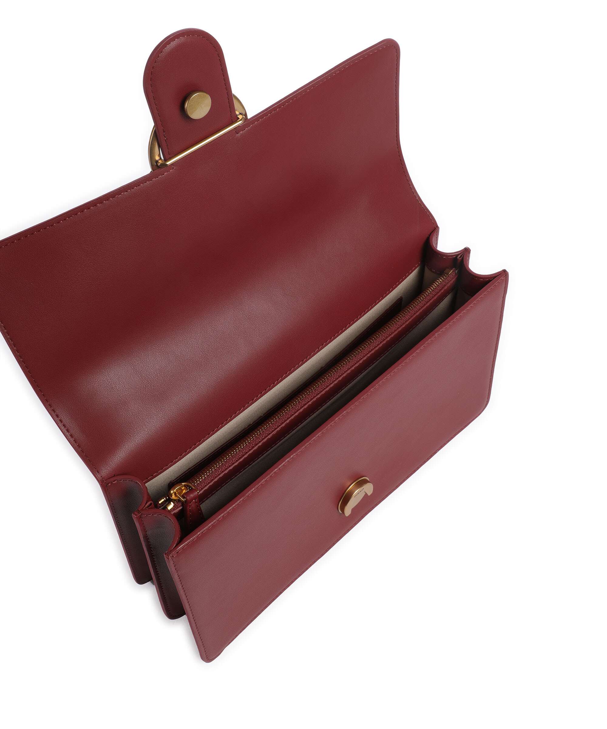 Pinko Love One Classic Torba na ramię bordeaux merlot/antique gold - Image 7