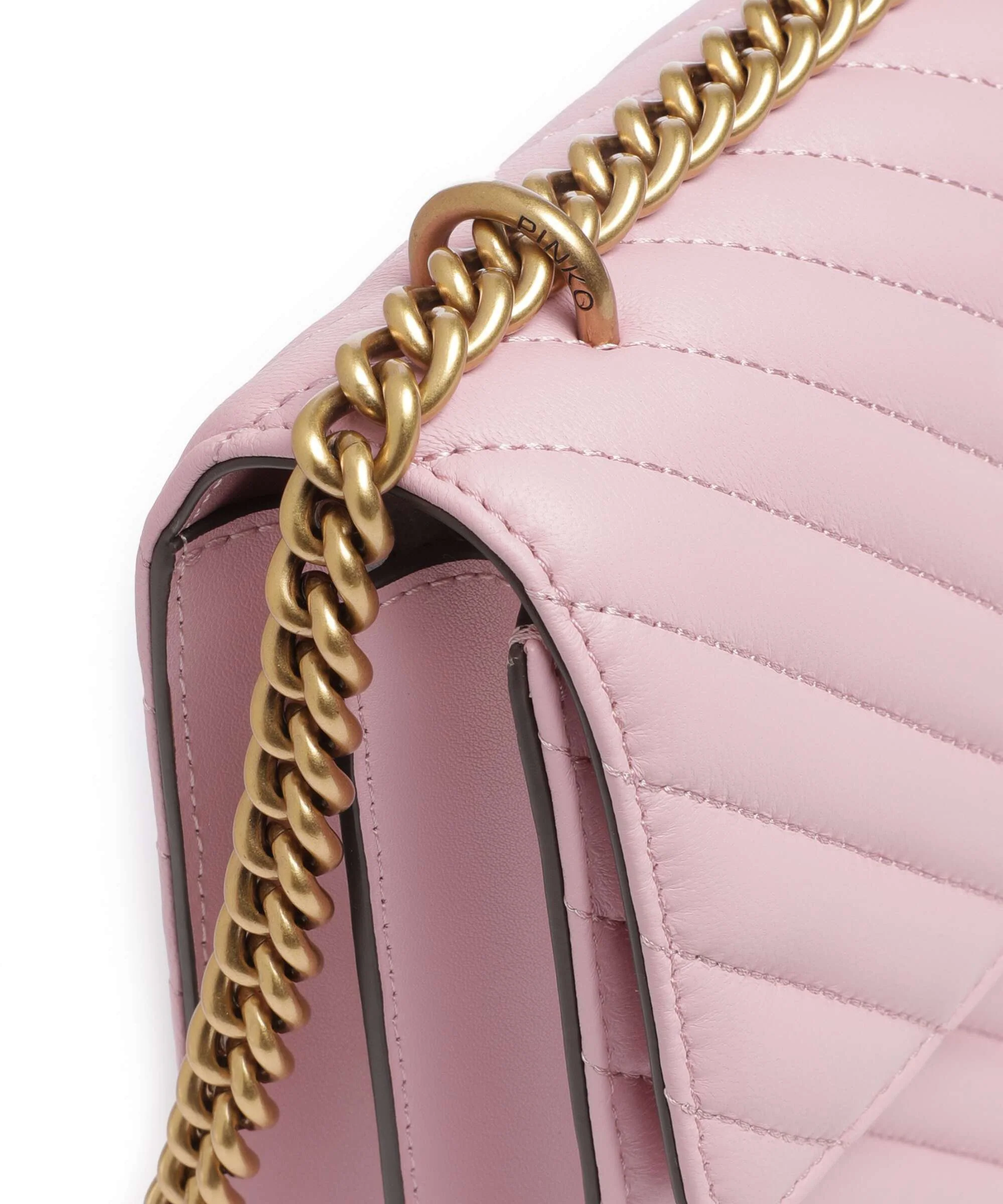 Pinko Love One Classic Torba na ramię rosa chiaro/antique gold - Image 5