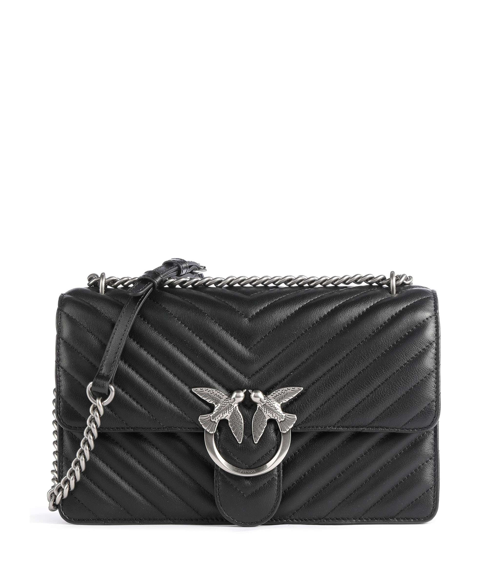 Pinko Love One Classic Torba na ramię nero/old silver