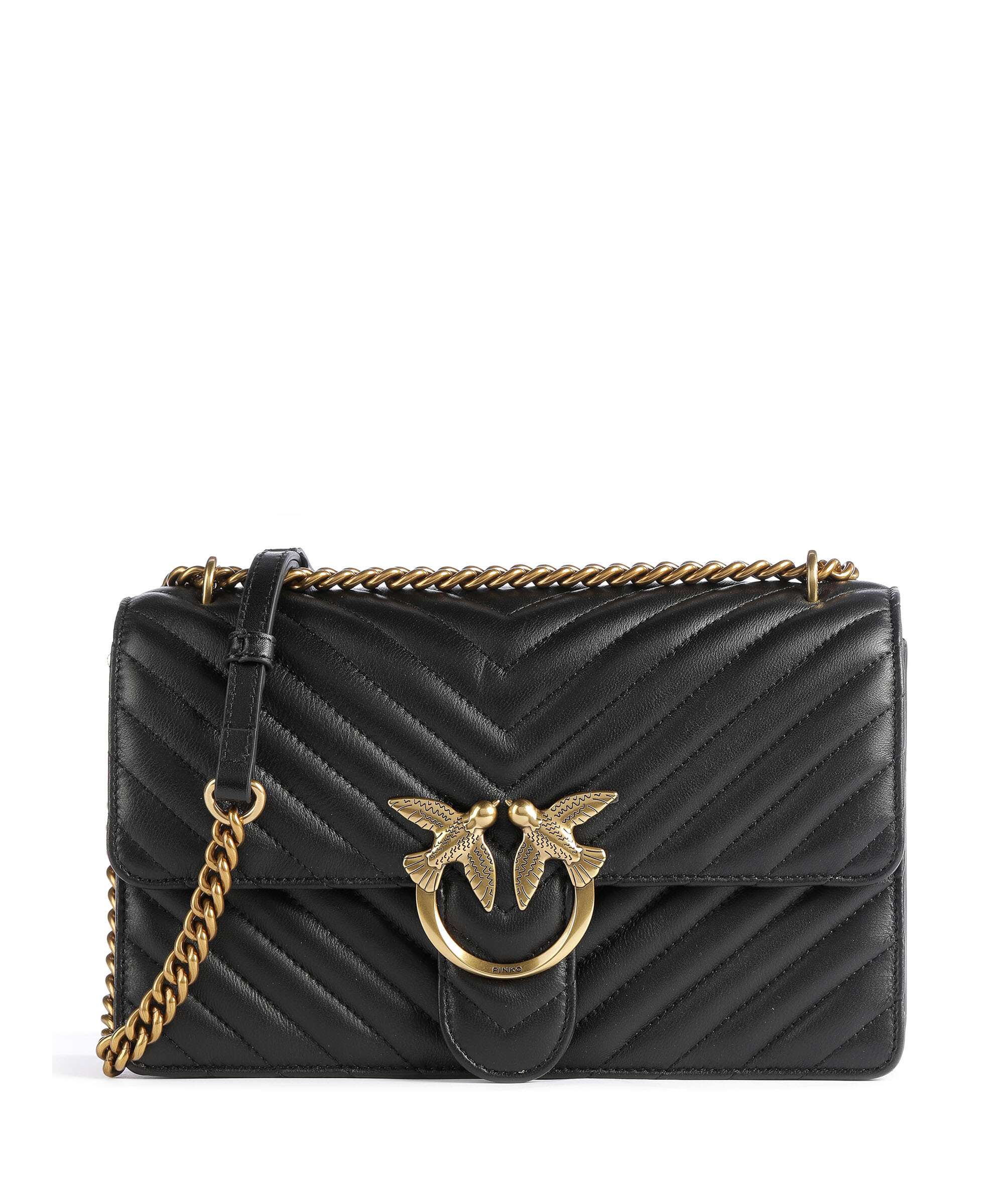Pinko Love One Classic Torba na ramię nero/antique gold