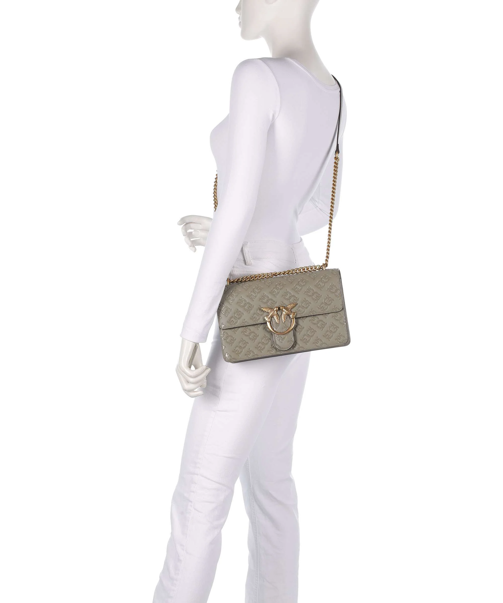 Pinko Love One Classic Torba na ramię noce/antique gold - Image 3