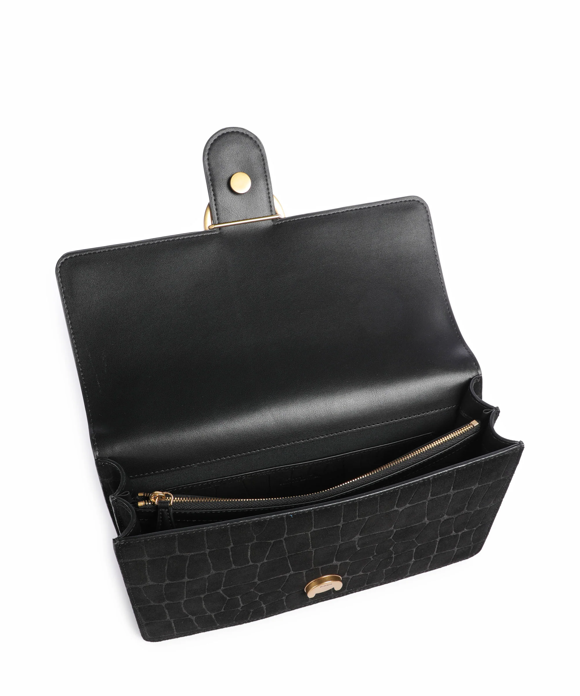Pinko Love One Classic Torba na ramię nero/antique gold - Image 7