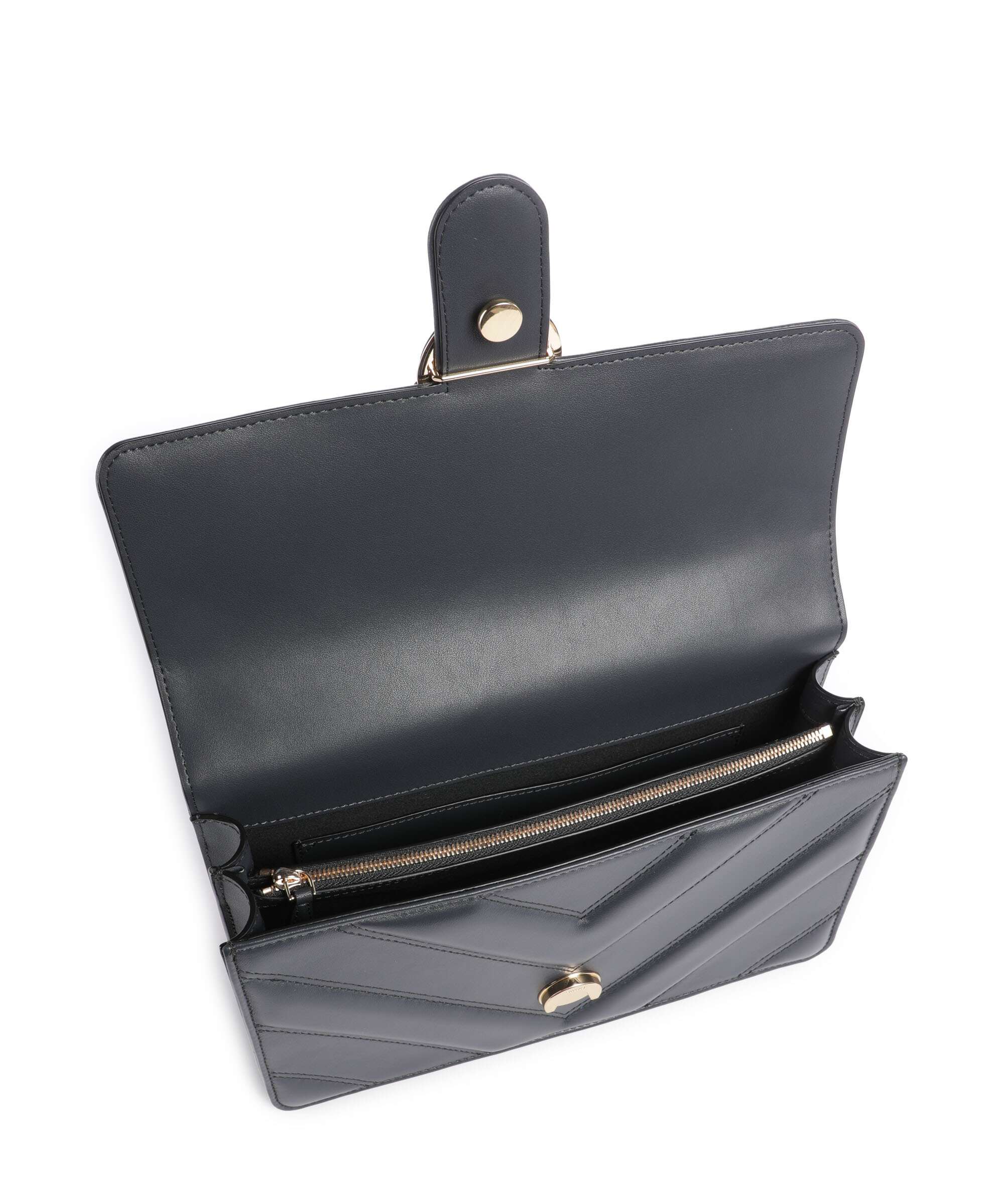 Pinko Love One Classic Torba na ramię grigio asfalto/oro mordore - Image 6