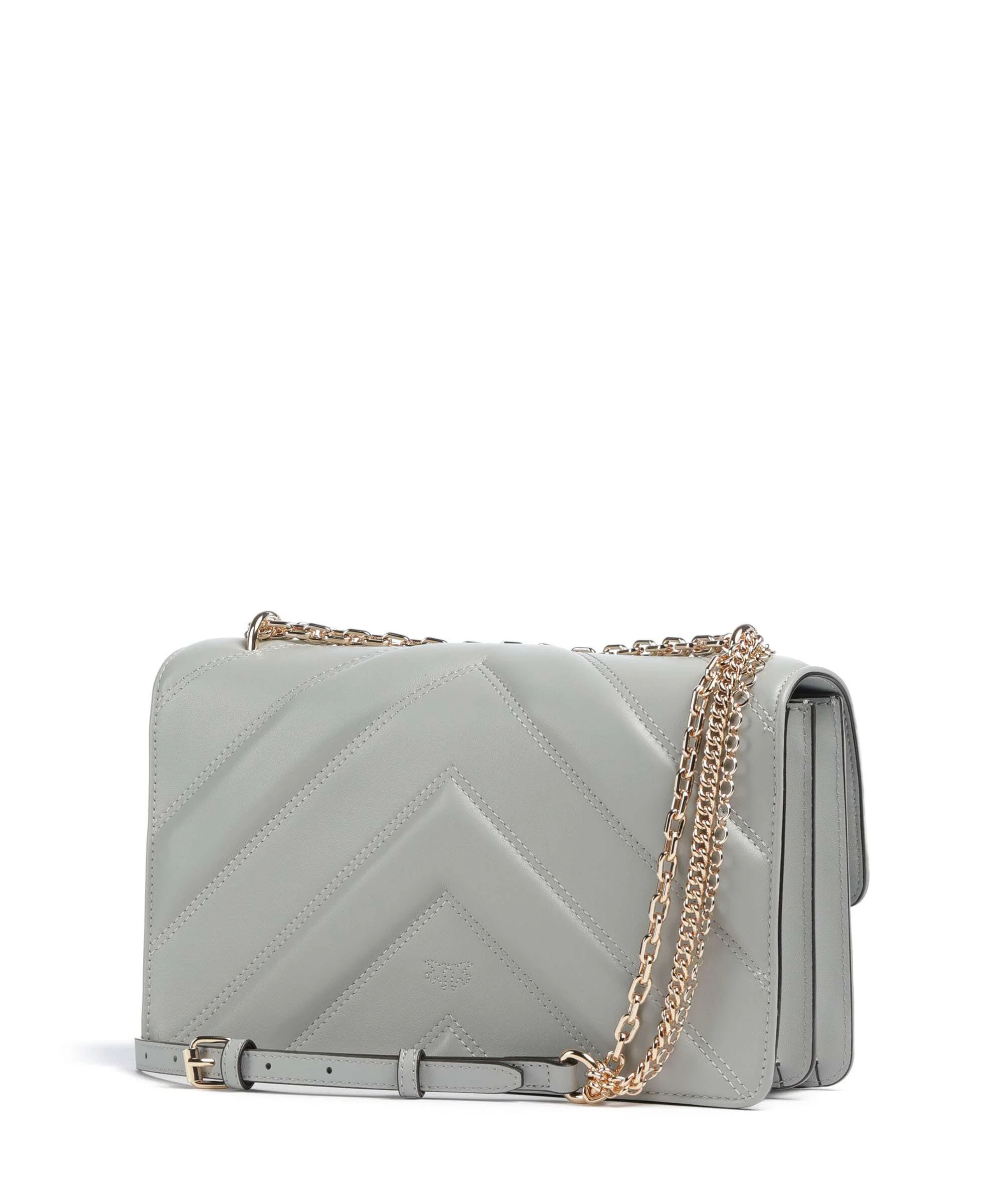 Pinko Love One Classic Torba na ramię grigio perla/gold mordore - Image 2
