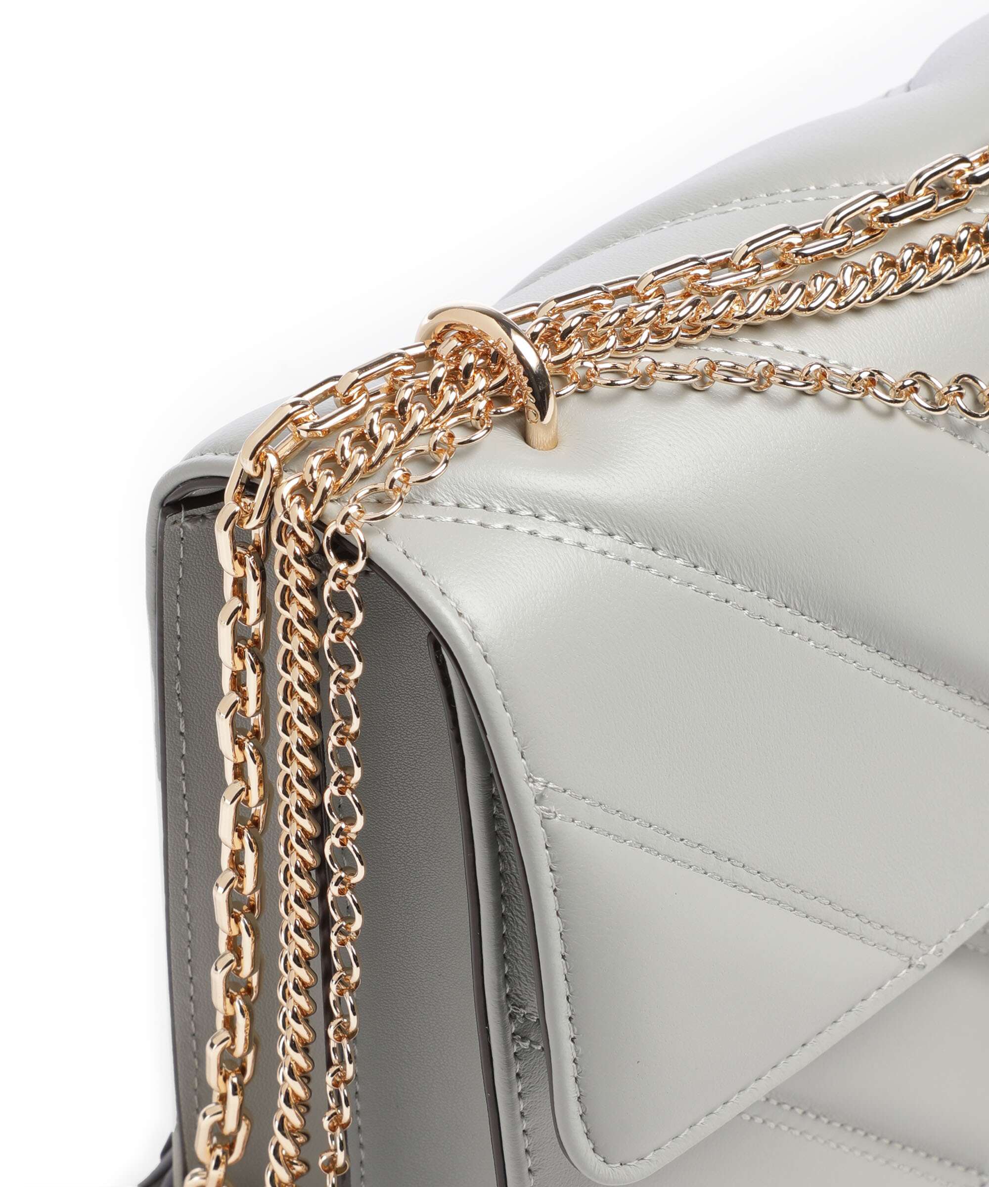 Pinko Love One Classic Torba na ramię grigio perla/gold mordore - Image 5