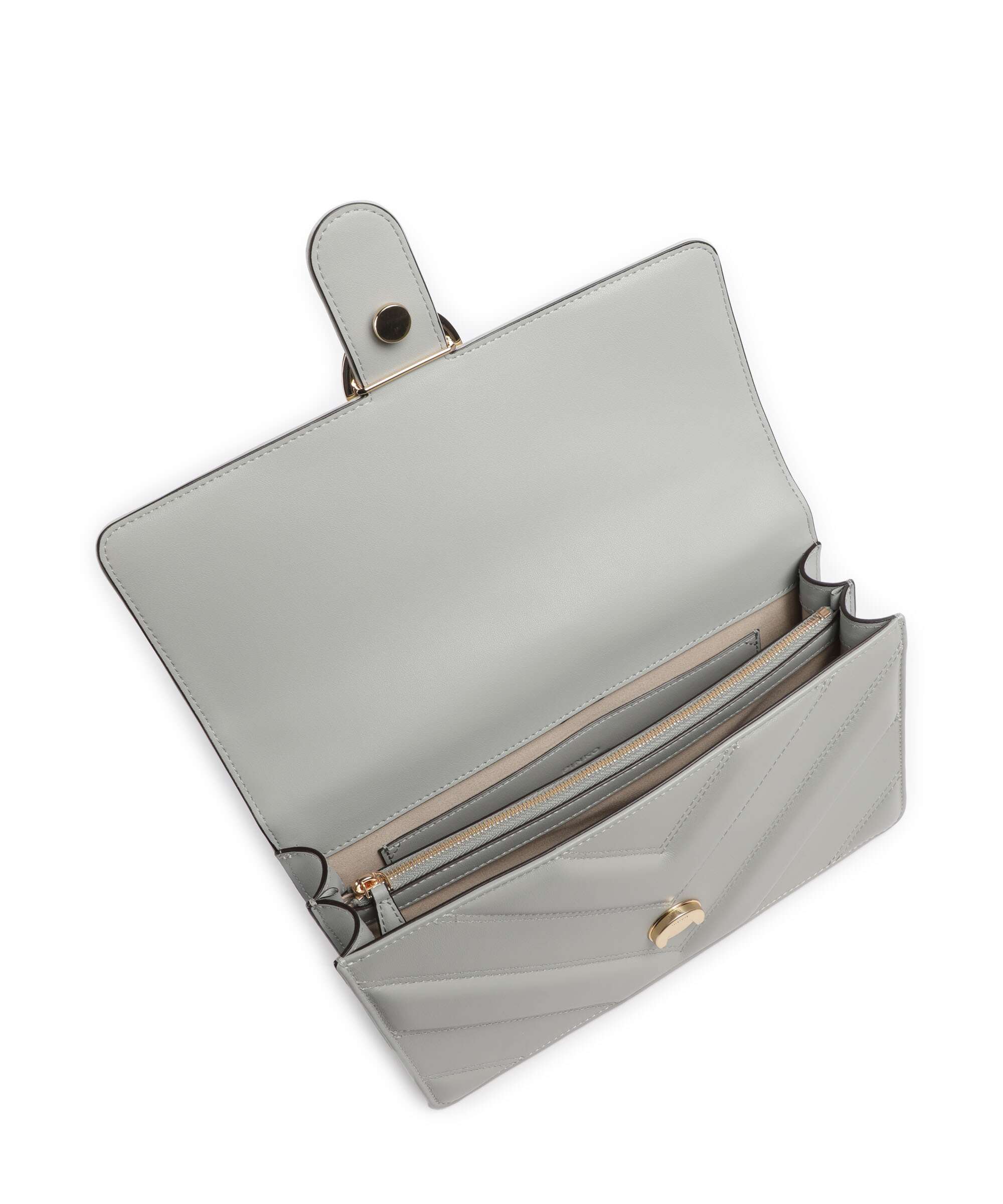 Pinko Love One Classic Torba na ramię grigio perla/gold mordore - Image 7