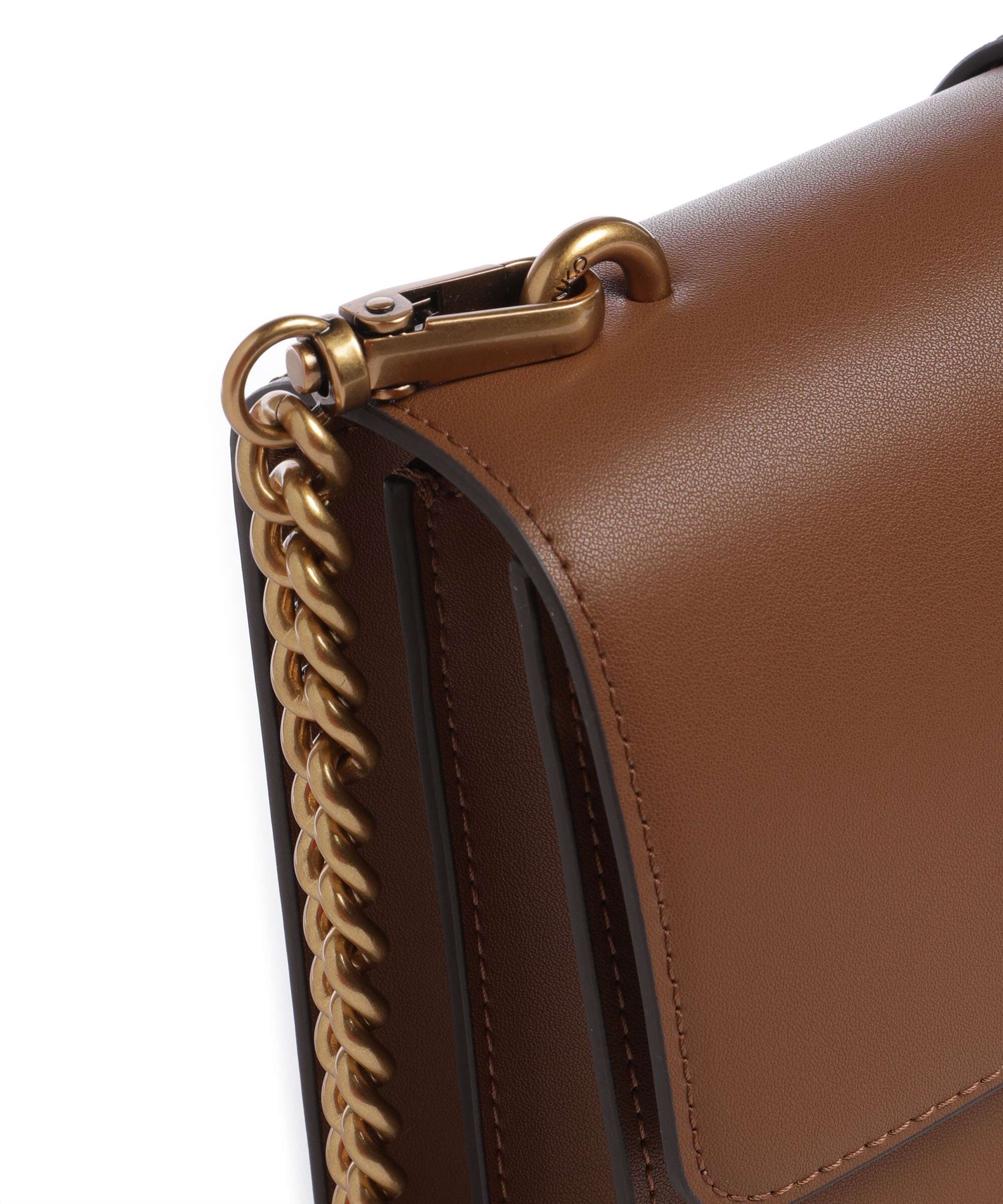 Pinko Love One Classic Torba przez ramię marrone/leone/antique gold - Image 4