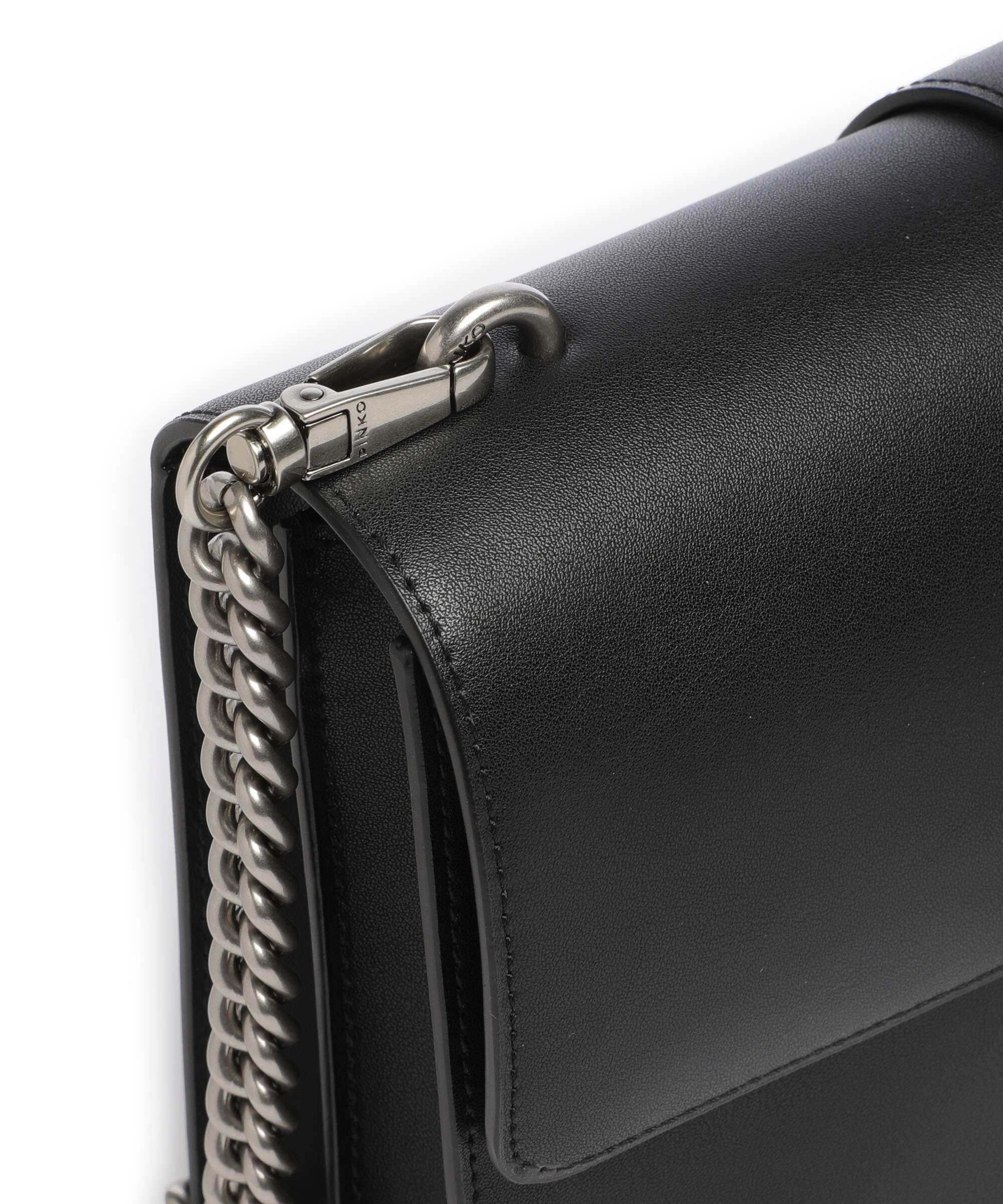 Pinko Love One Classic Torba przez ramię nero/old silver - Image 4