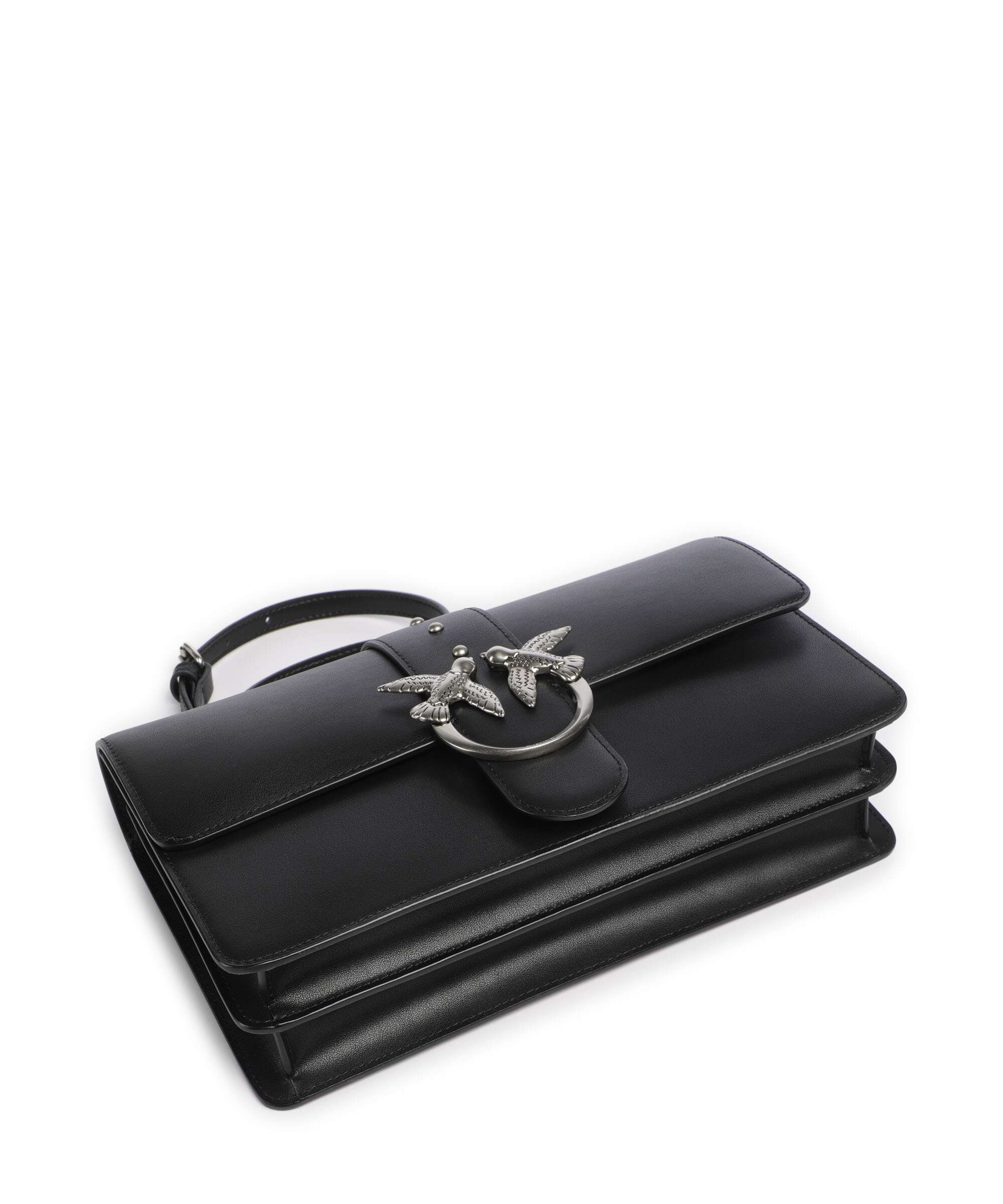 Pinko Love One Classic Torba przez ramię nero/old silver - Image 5