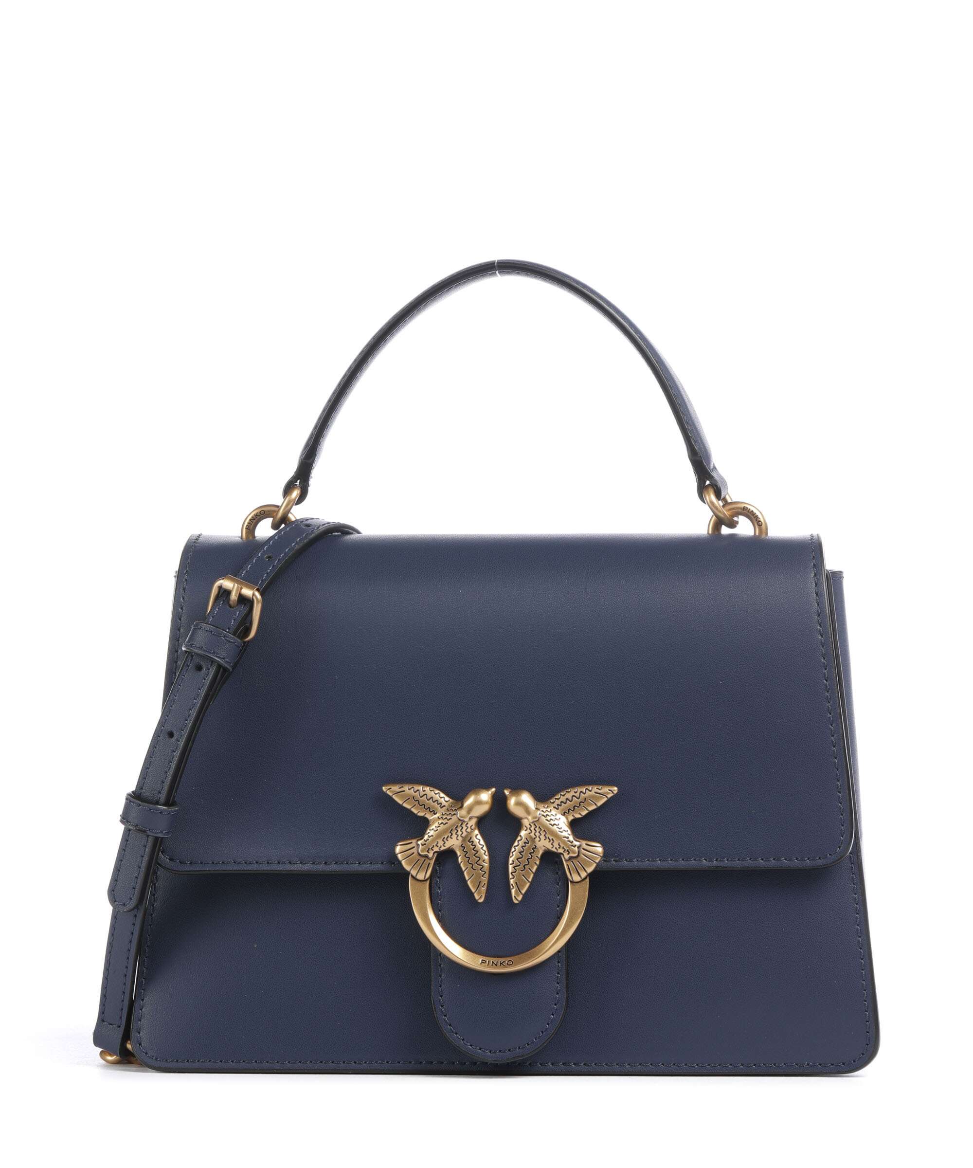 Pinko Love One Classic Torebka blu indaco ombroso/antique gold