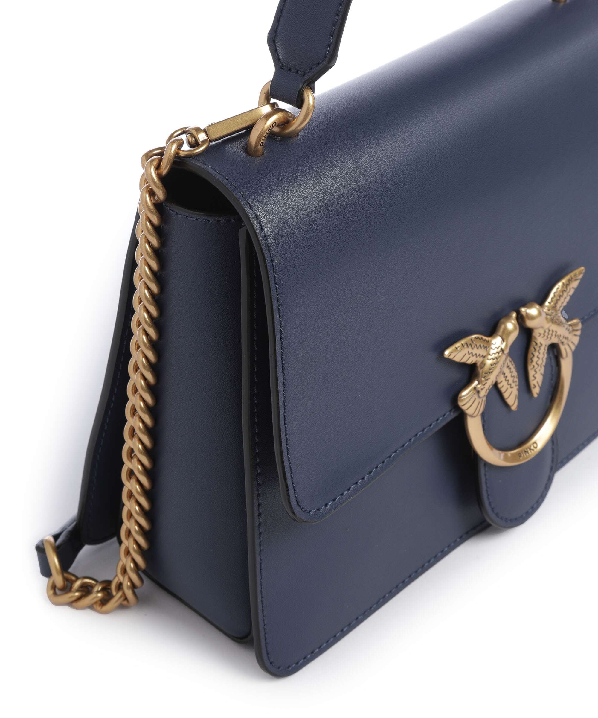 Pinko Love One Classic Torebka blu indaco ombroso/antique gold - Image 4