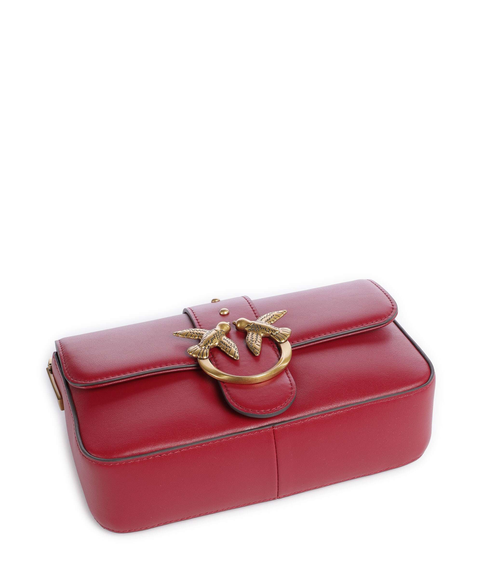 Pinko Love One Mini Slouchy Charms Torba przez ramię rosso lampone/antique gold - Image 5