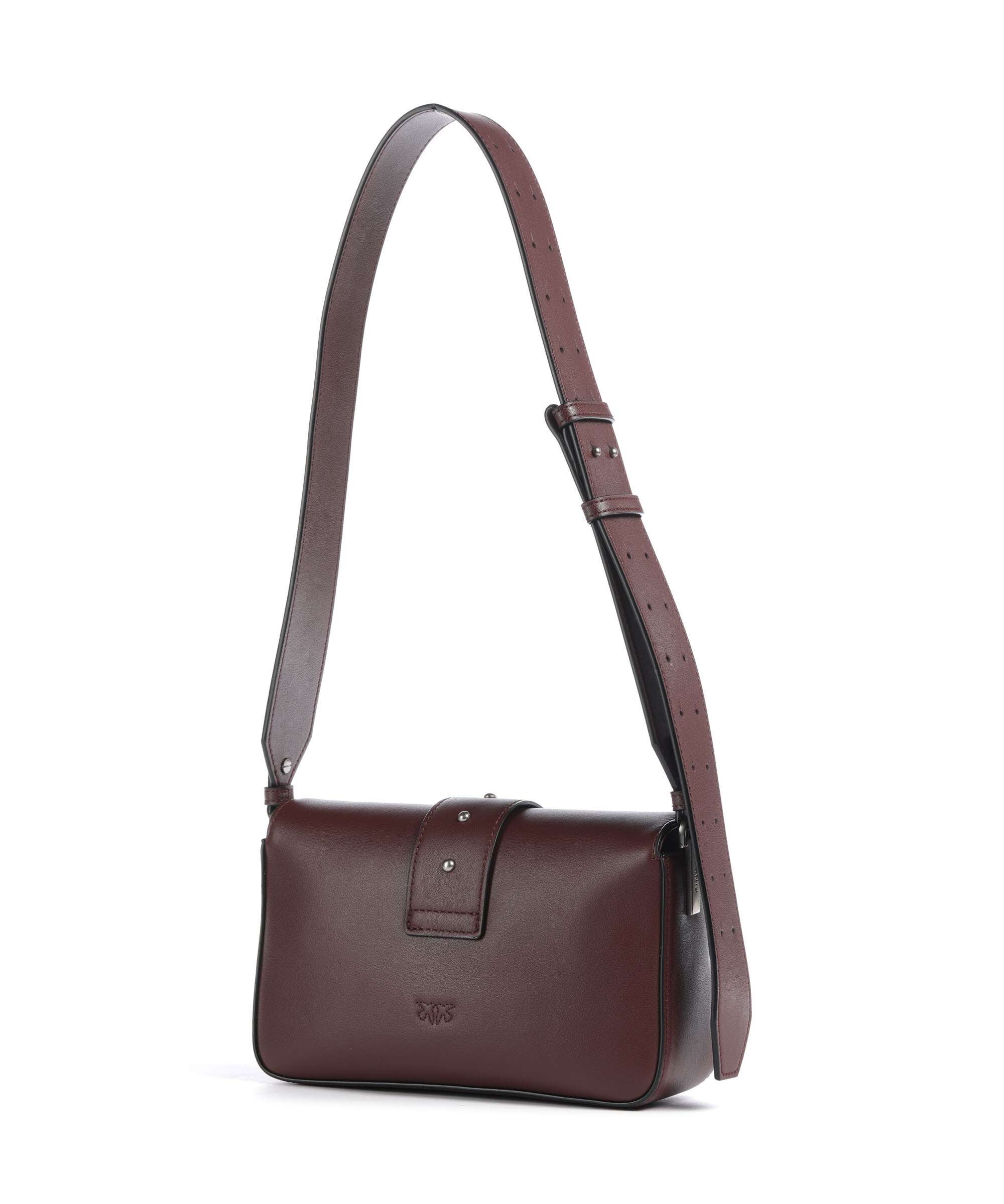 Pinko Love One Mini Slouchy Torba na ramię burgundy wine/old silver - Image 2