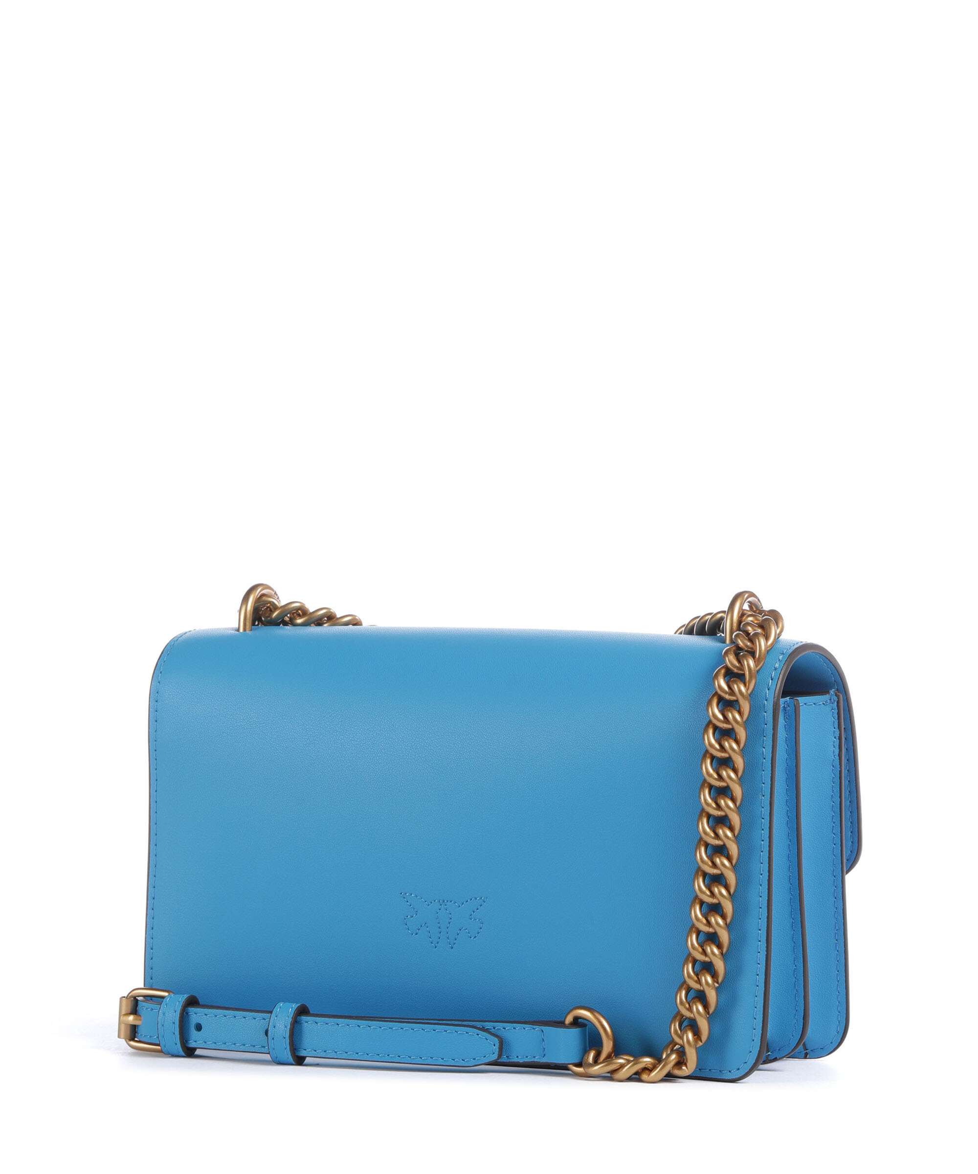 Pinko Love One Mini Torba na ramię azzurro dresda/antique gold - Image 2
