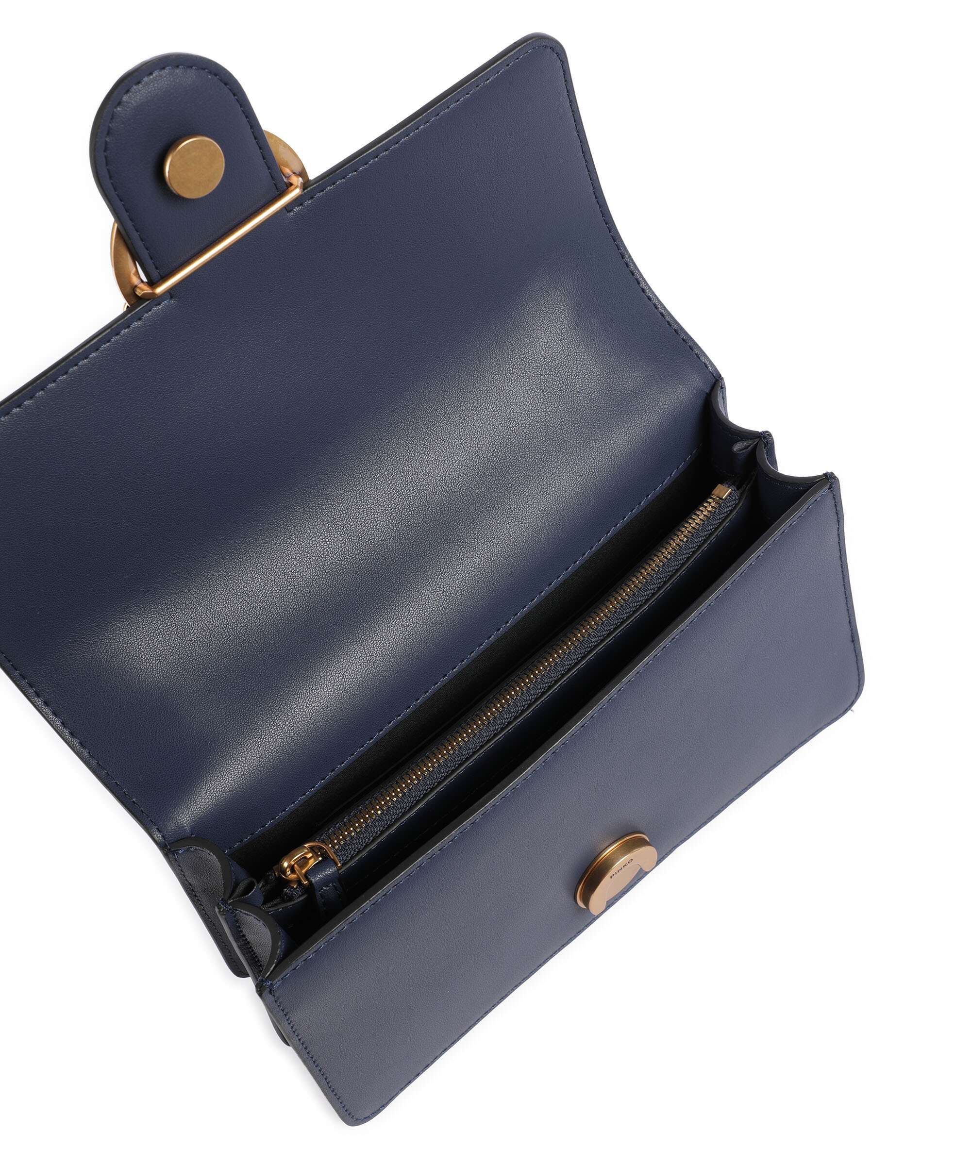 Pinko Love One Mini Torba na ramię blu indaco ombroso/antique gold - Image 7