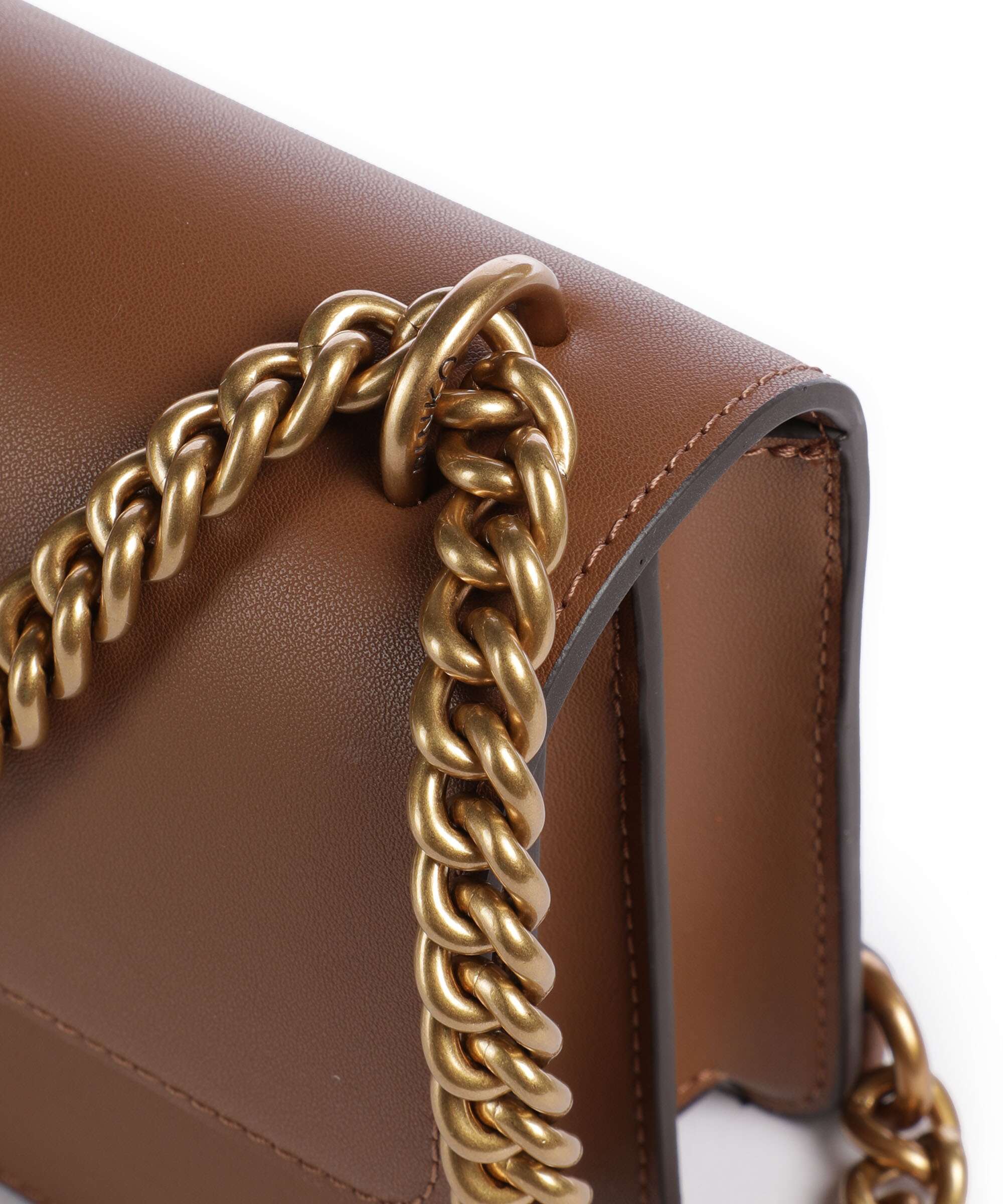 Pinko Love One Mini Torba na ramię marrone/leone/antique gold - Image 5